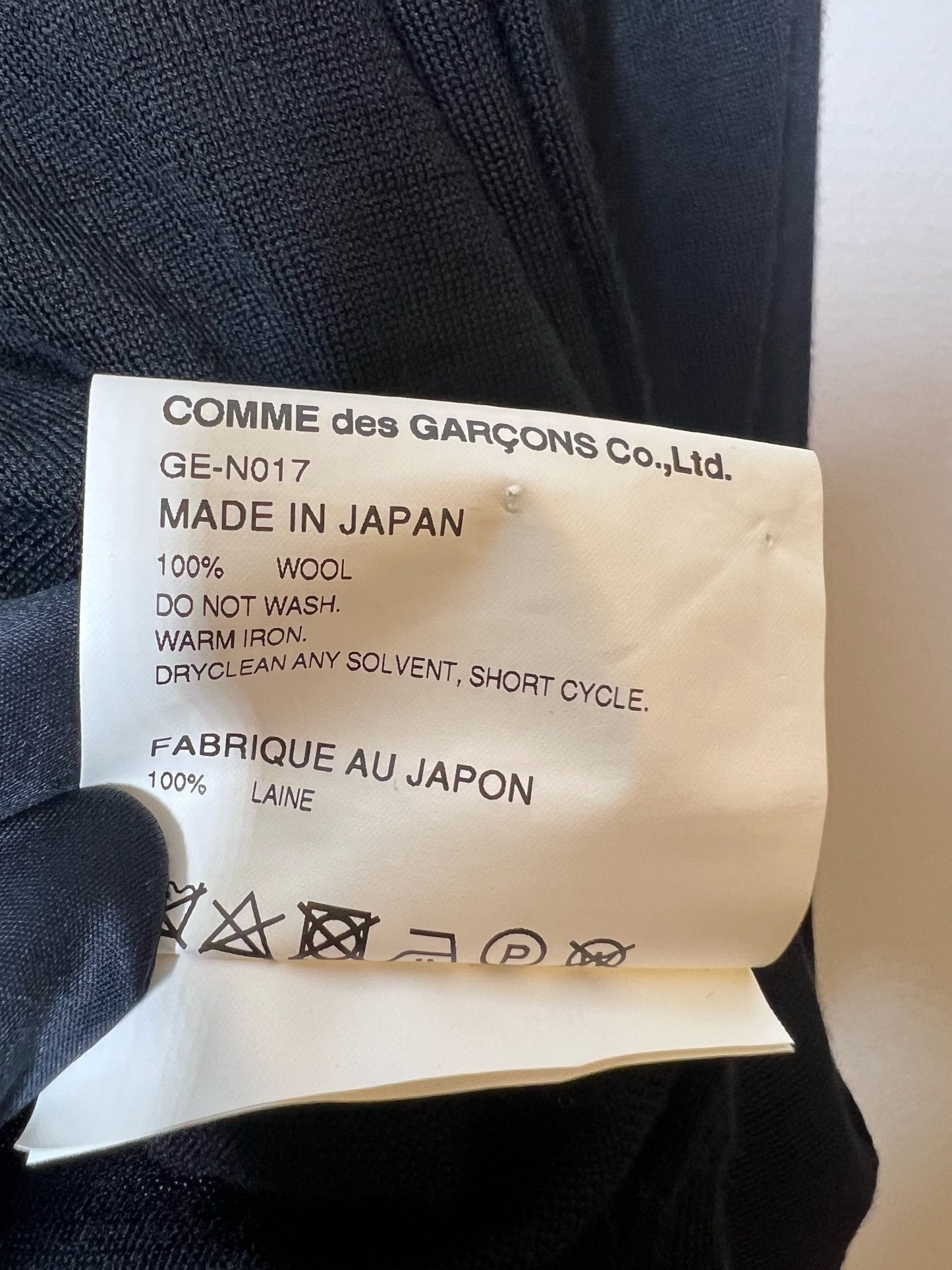 Comme des Garçons Black Sweater Set, Size M