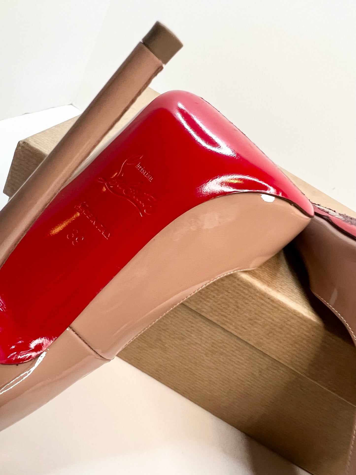 Christian Louboutin So Kate 120 Patent Pumps, Size 39