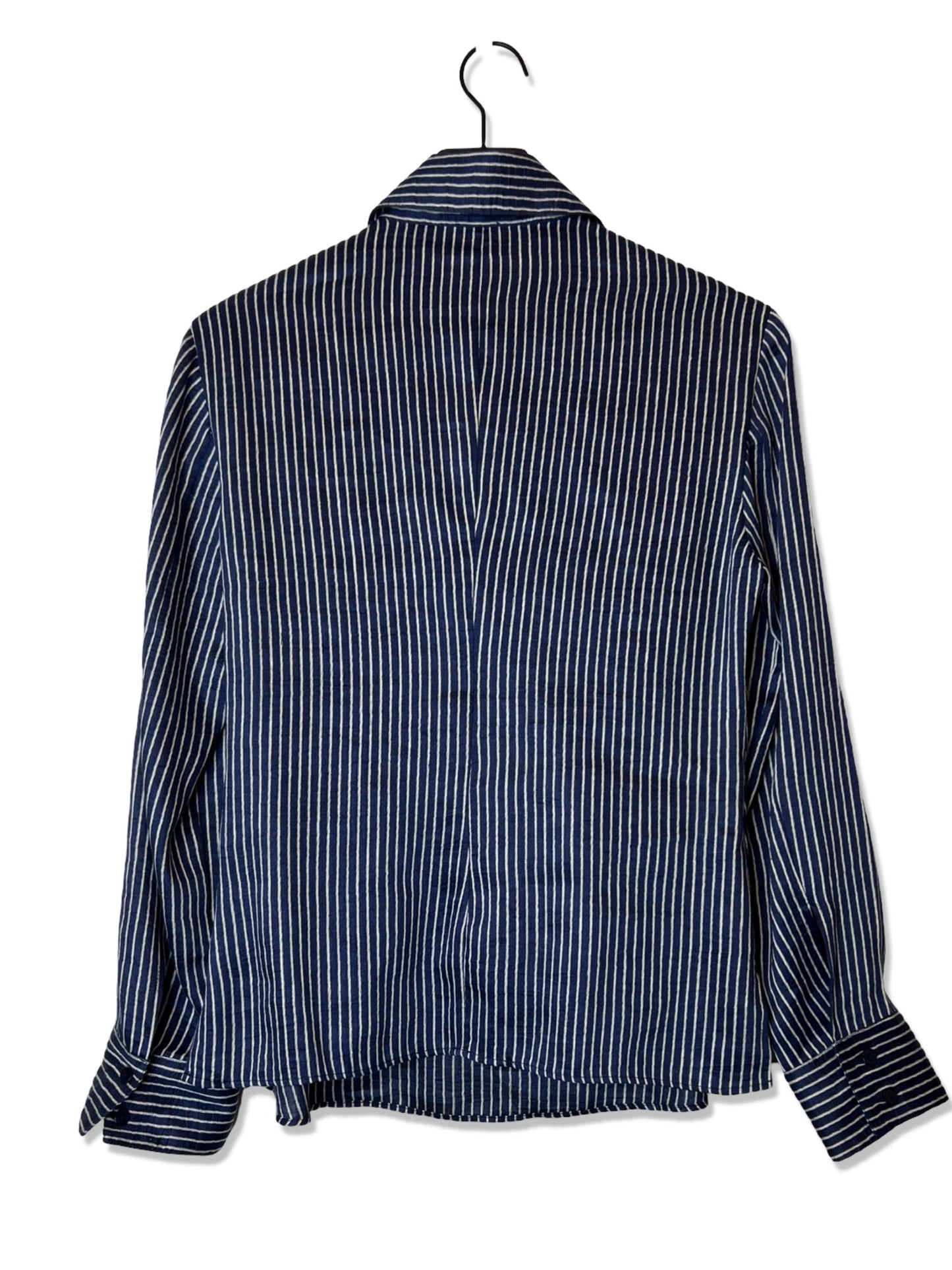 Armani Collezioni Blue Stripe Shirt, Size 6