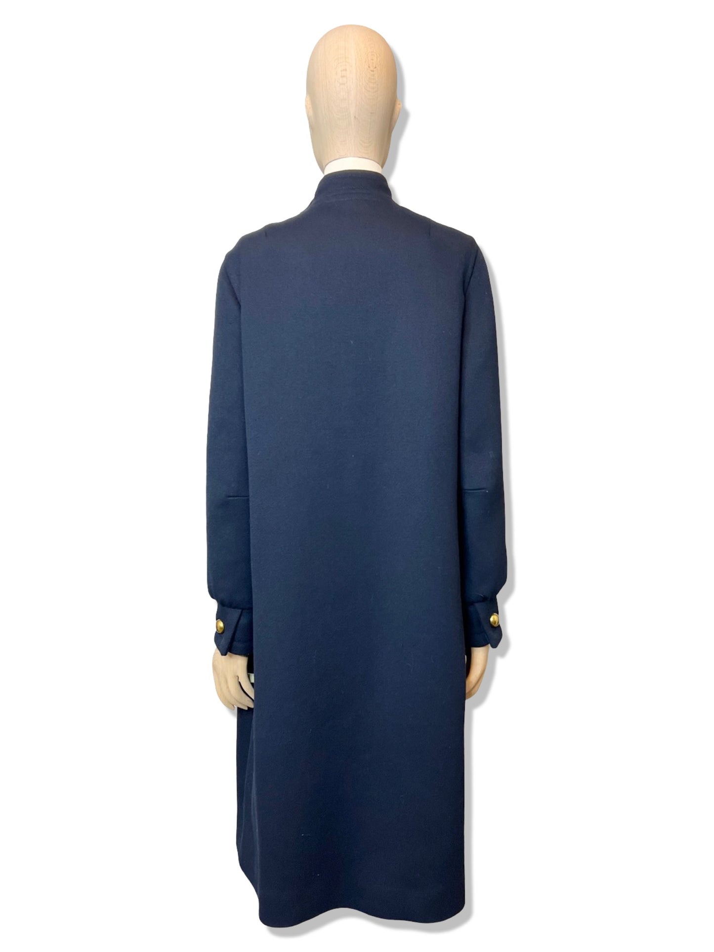 Tory Burch Navy Overcoat, Size 4