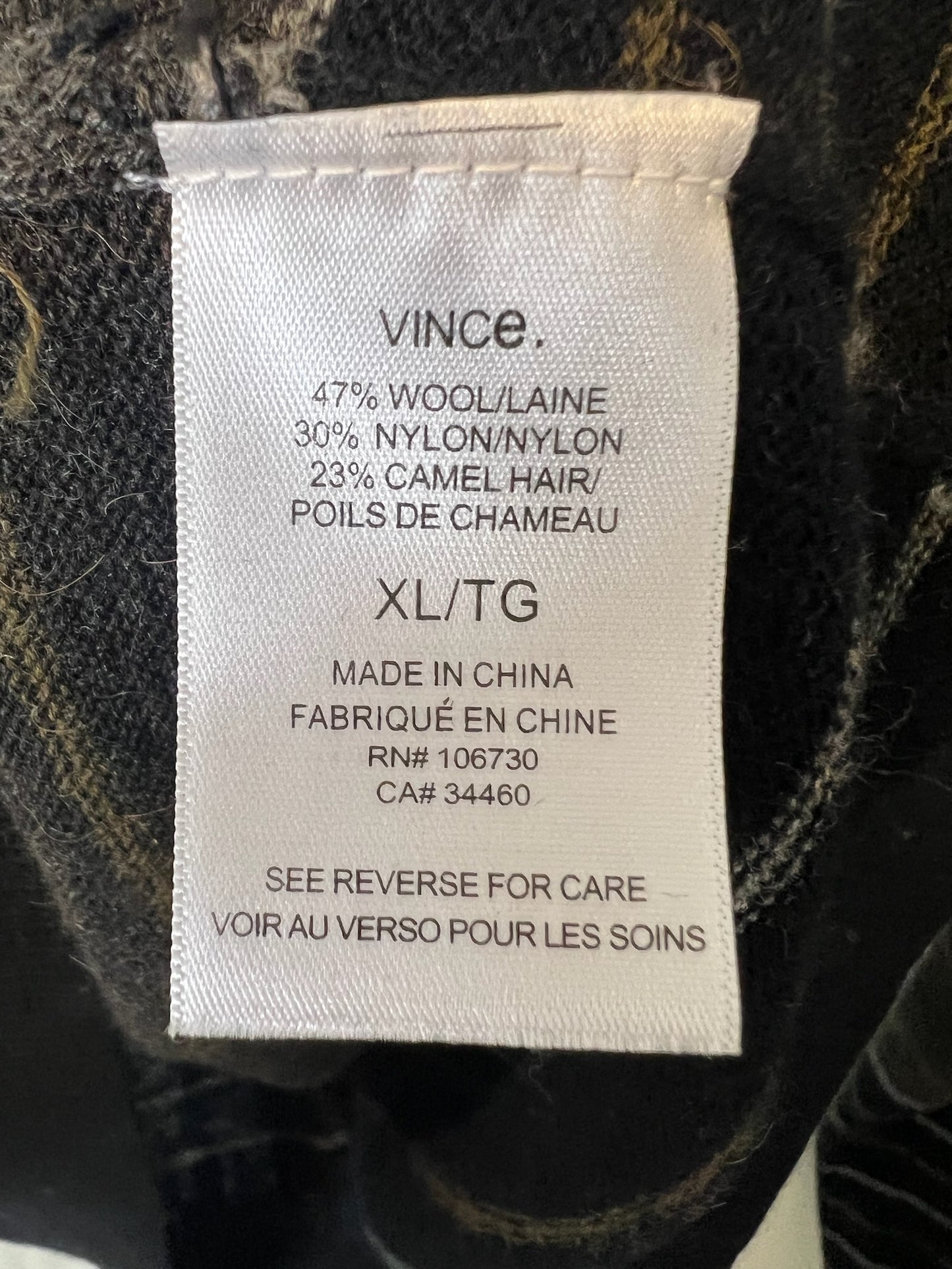 Vince Striped Sweater, Size XL