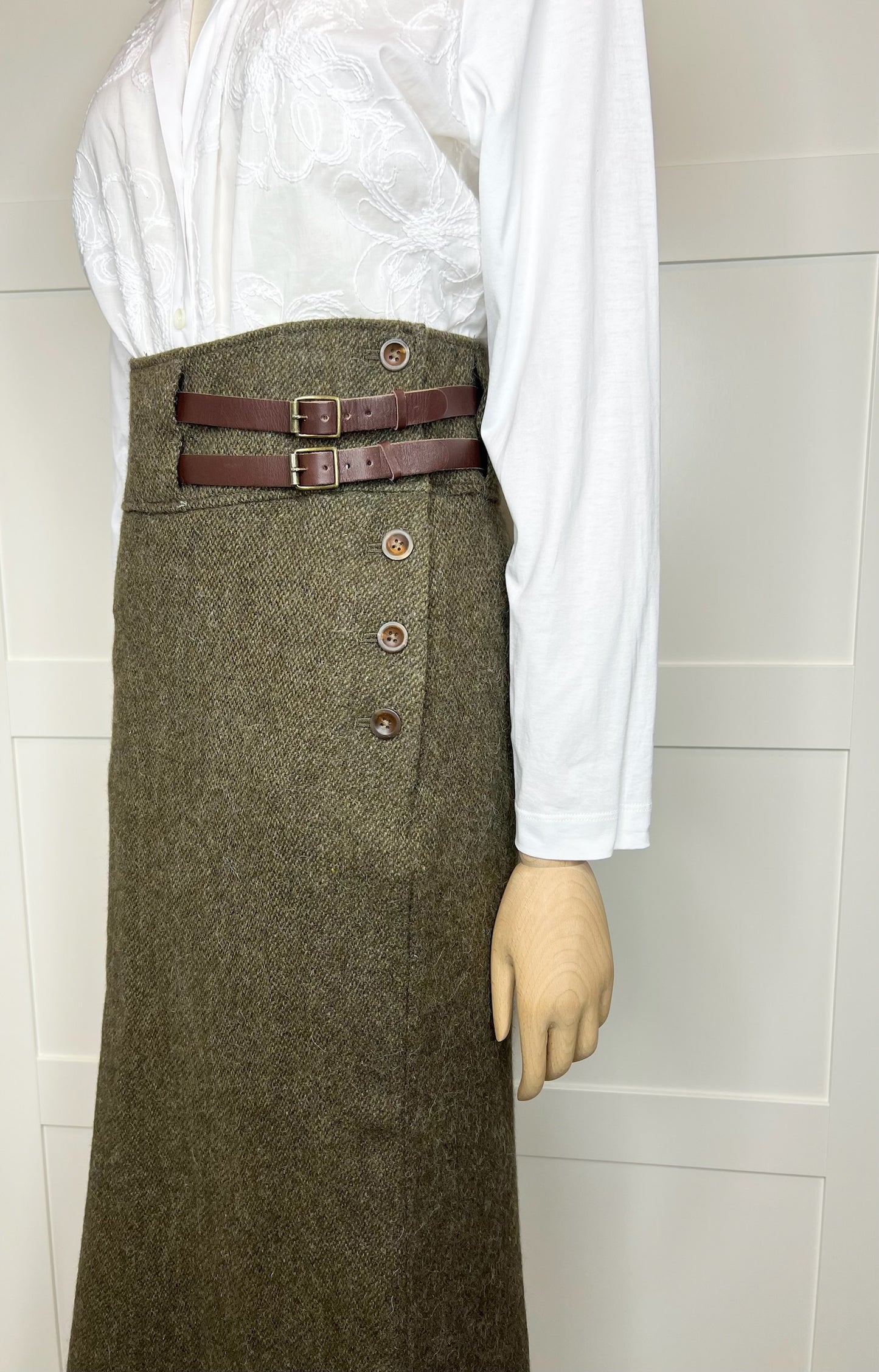 Ralph Lauren Wool Green Skirt, Size 10