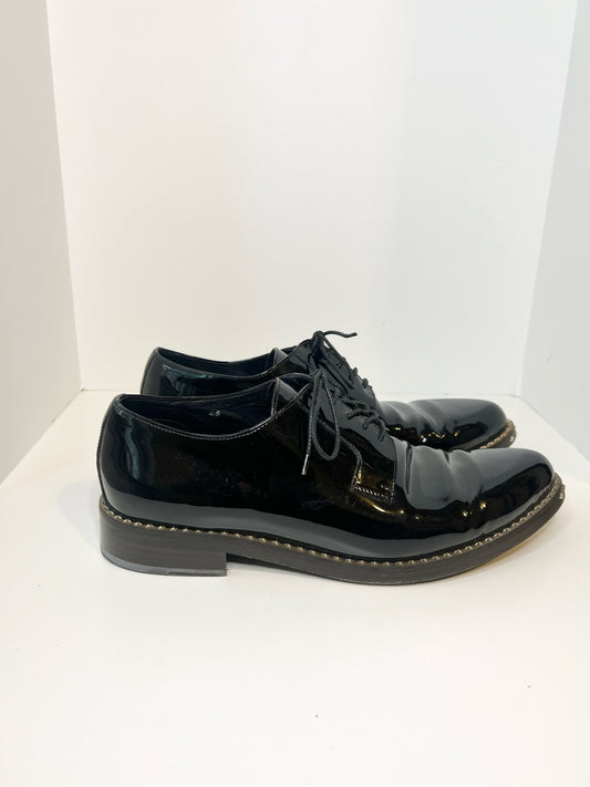 Jimmy Choo Patent Leather Derby Shoes, Size 45