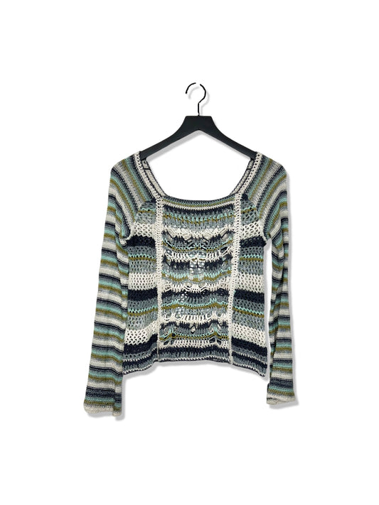 Free People Long Sleeve Crochet Sweater, Size XS