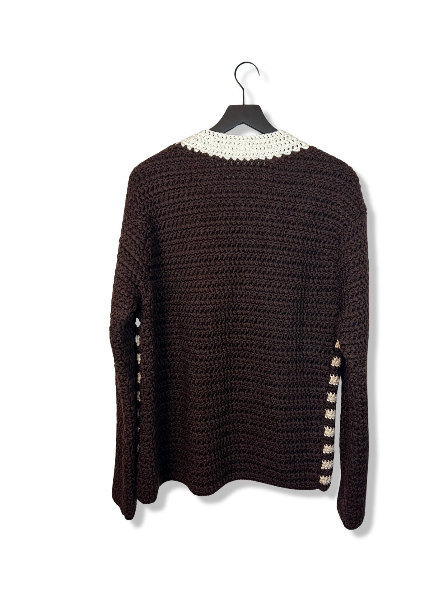 Miu Miu Crochet Knit Sweater, Size 40