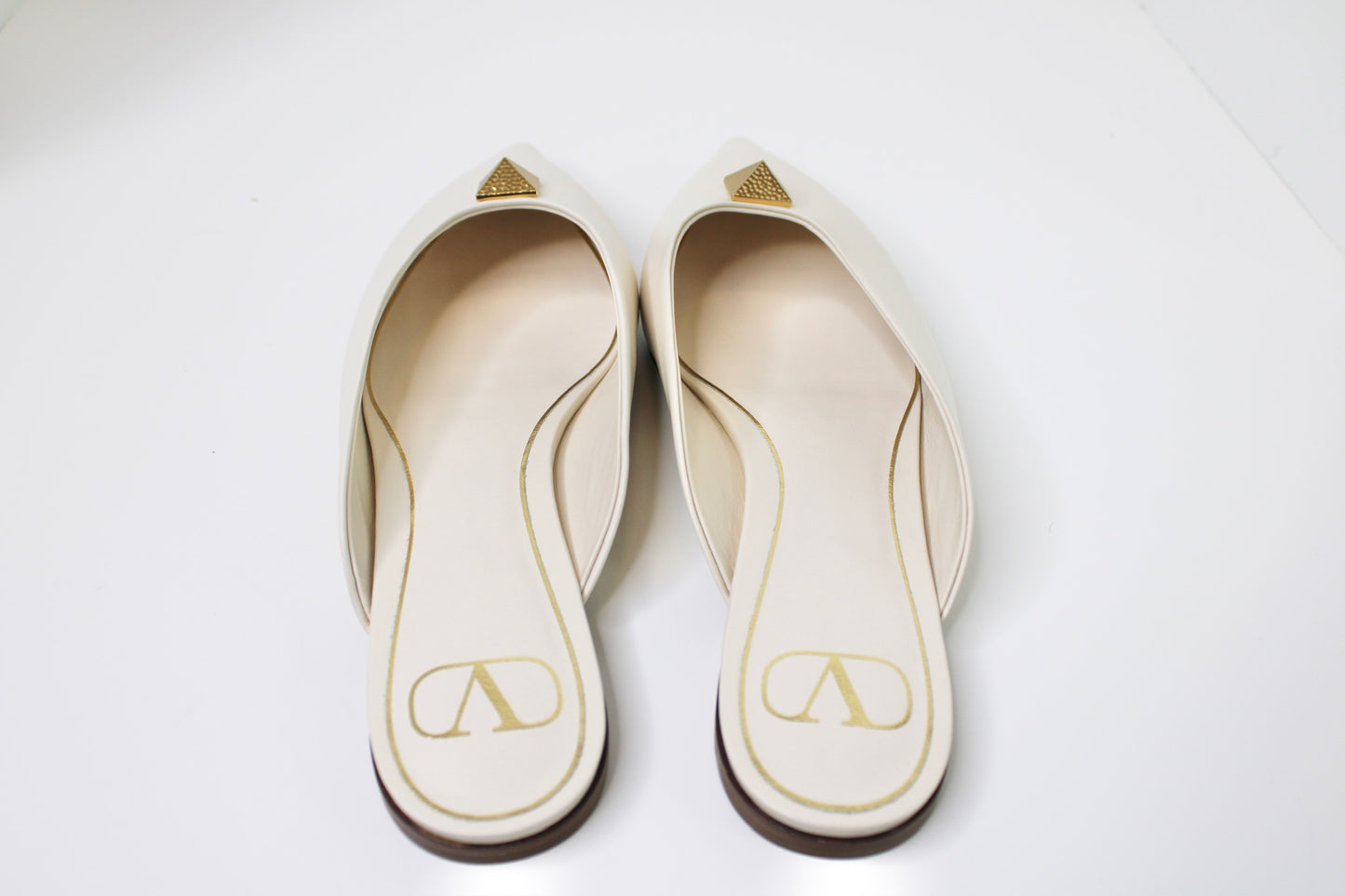 Valentino Garavani Rockstud Pointed Toe Mules, Size 37