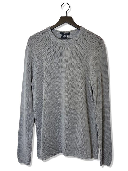 Gucci Knit Cotton Gray Sweater, Size XL