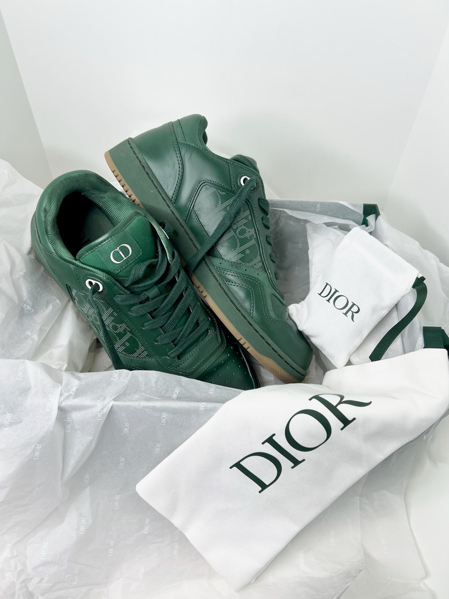 Dior Men B27 Low Sneakers, Size 45