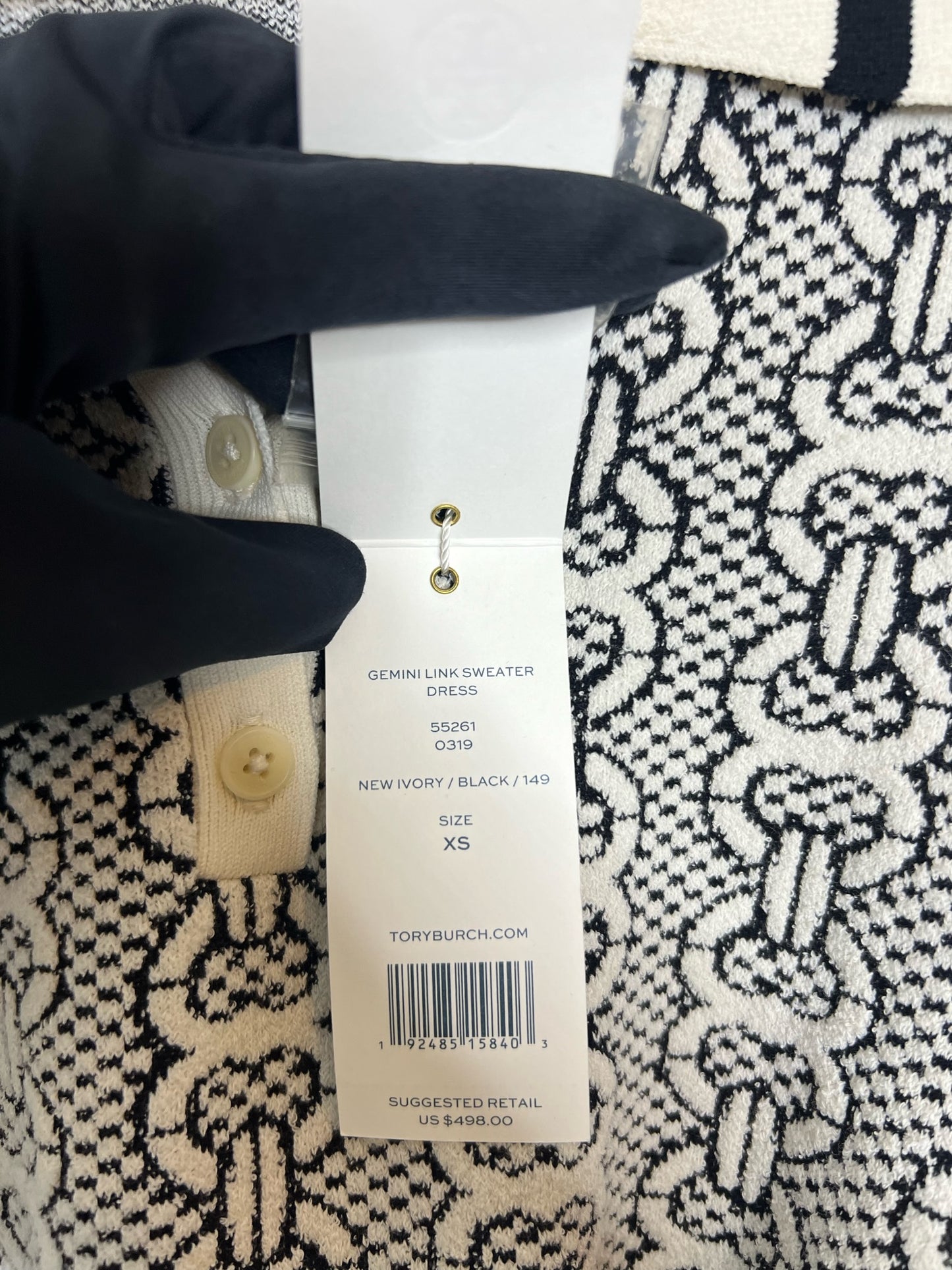 NWT! Tory Burch Gemini Link Sweater Dress, Size XS