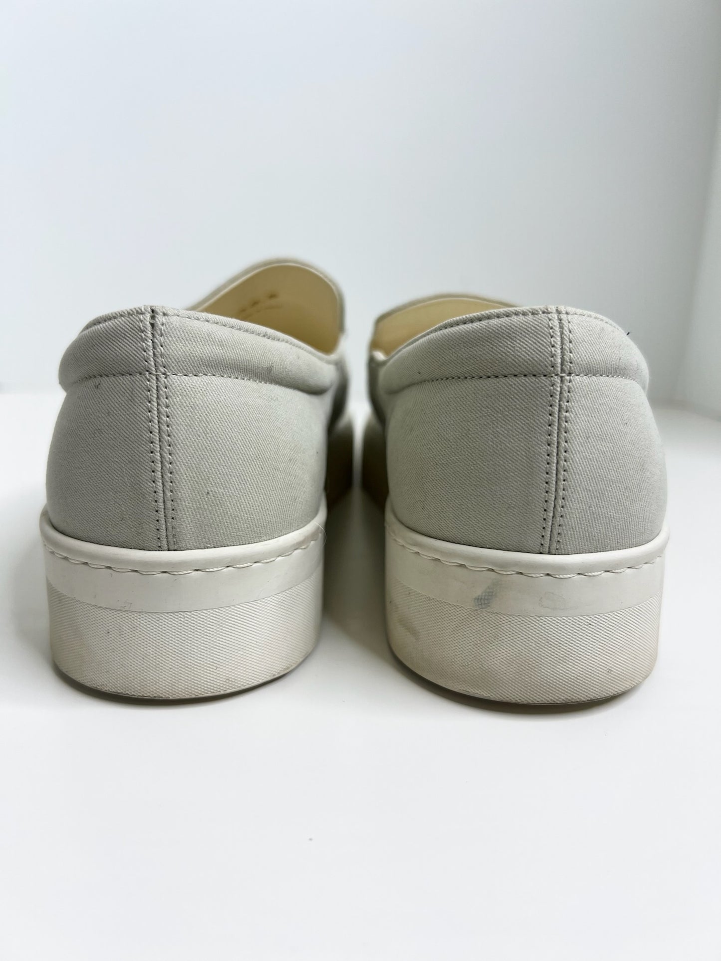 The Row Marie H Canvas Slip-on Sneakers, Size 38.5