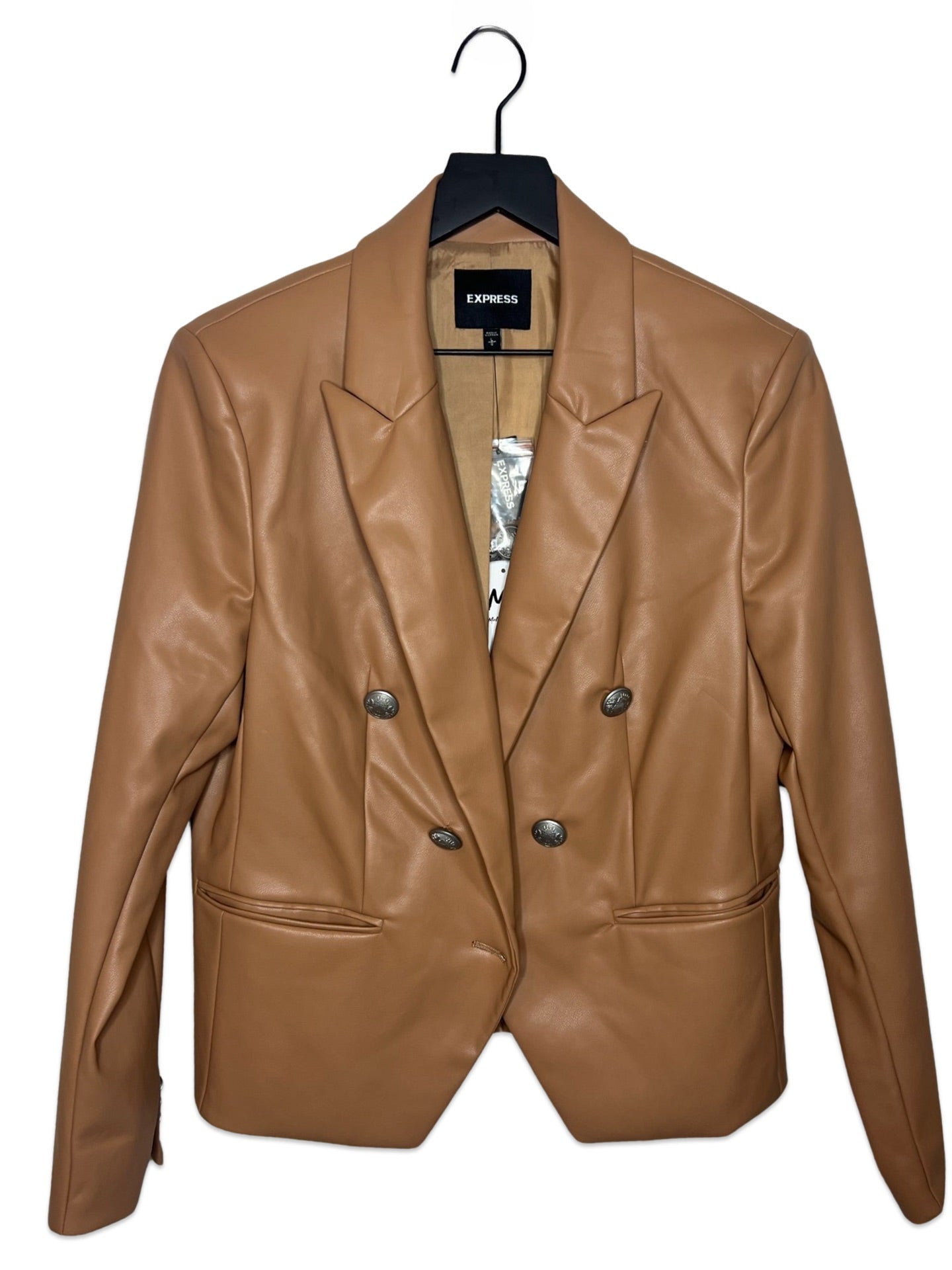 NWT! Express Faux Leather Blazer, Large