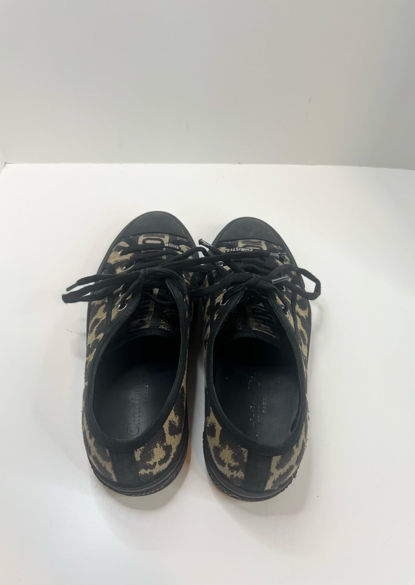 Christian Dior Walk’N'Dior Leopard Sneaker, Size 37