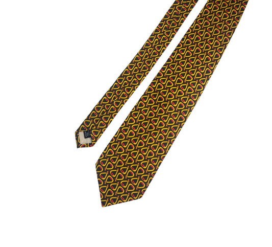 Gucci Vintage Patterned Silk Tie