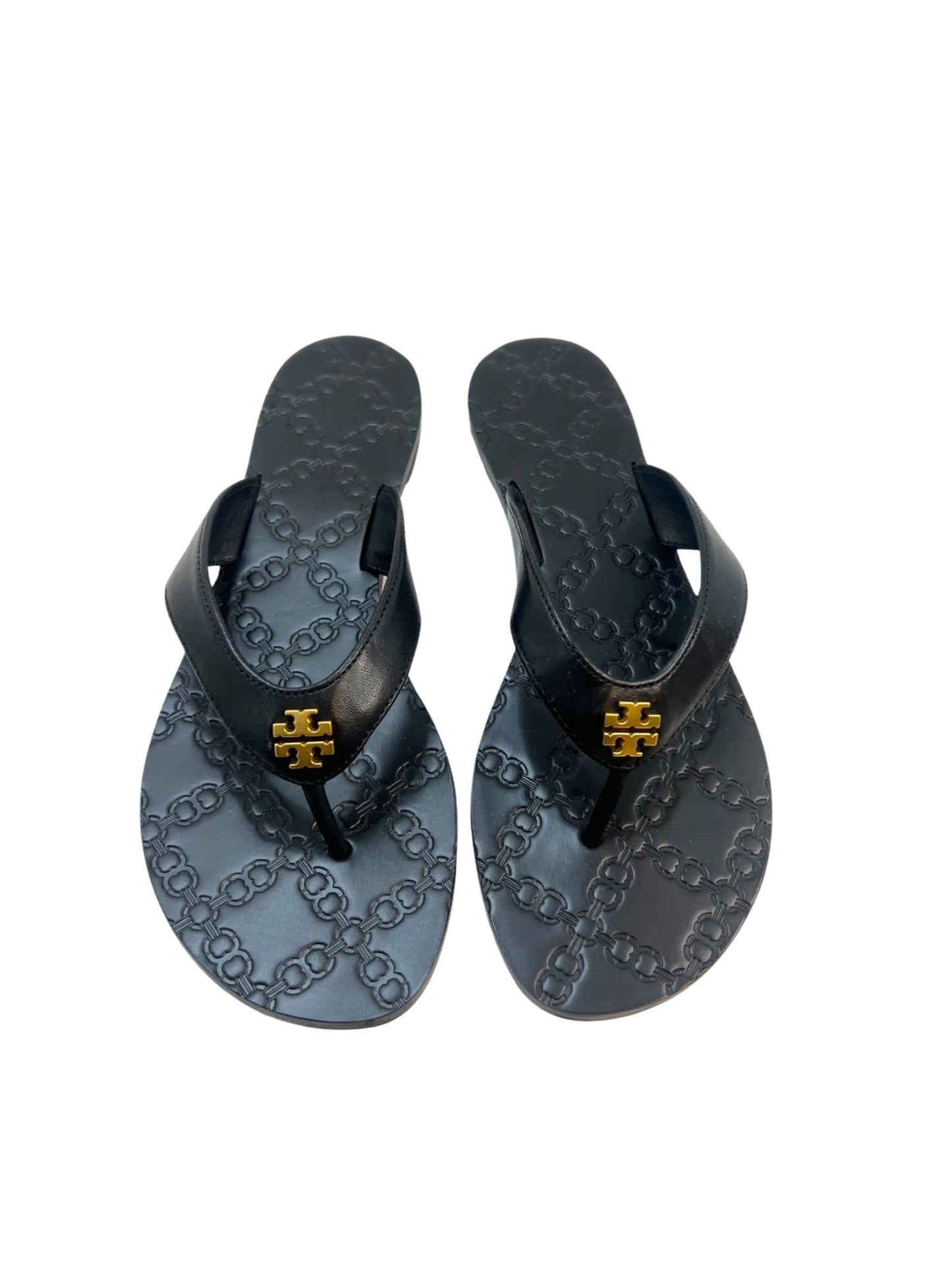 NWT! Tory Burch Monroe Thong Black Sandal, Size 6.5