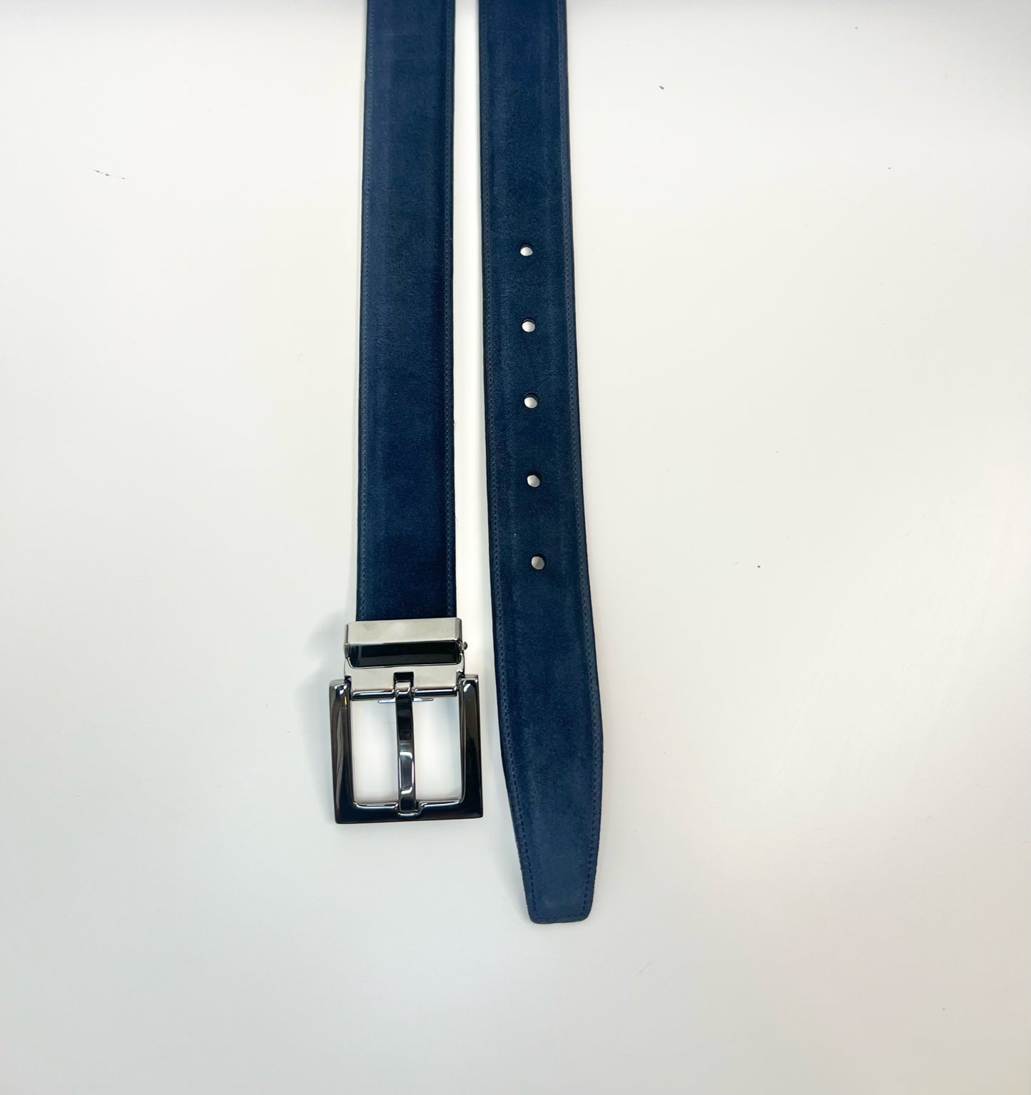 Dolce & Gabbana Navy Suede Belt