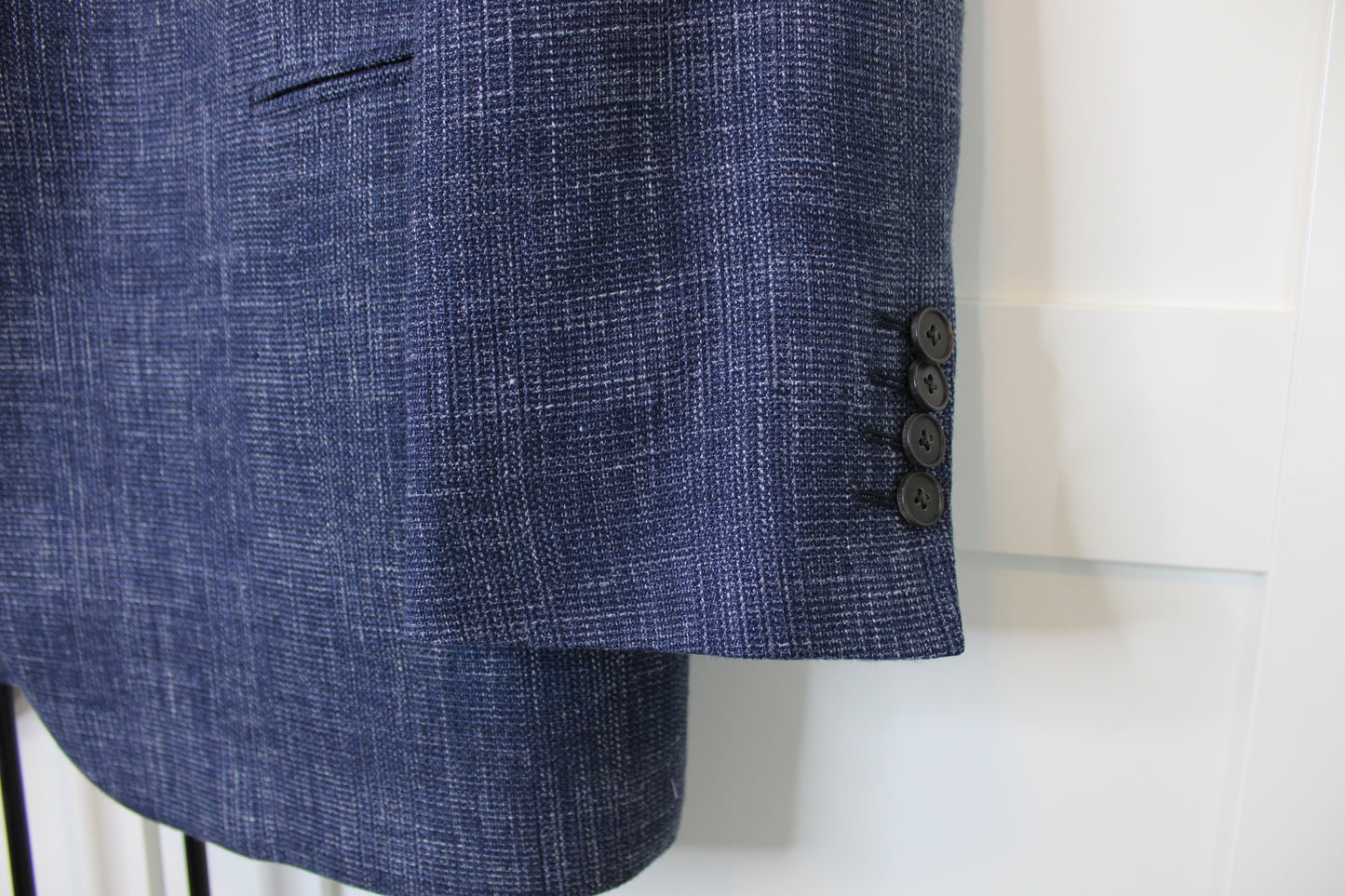 Armani Collezioni Blue Wool Suit Jacket, Size 44R