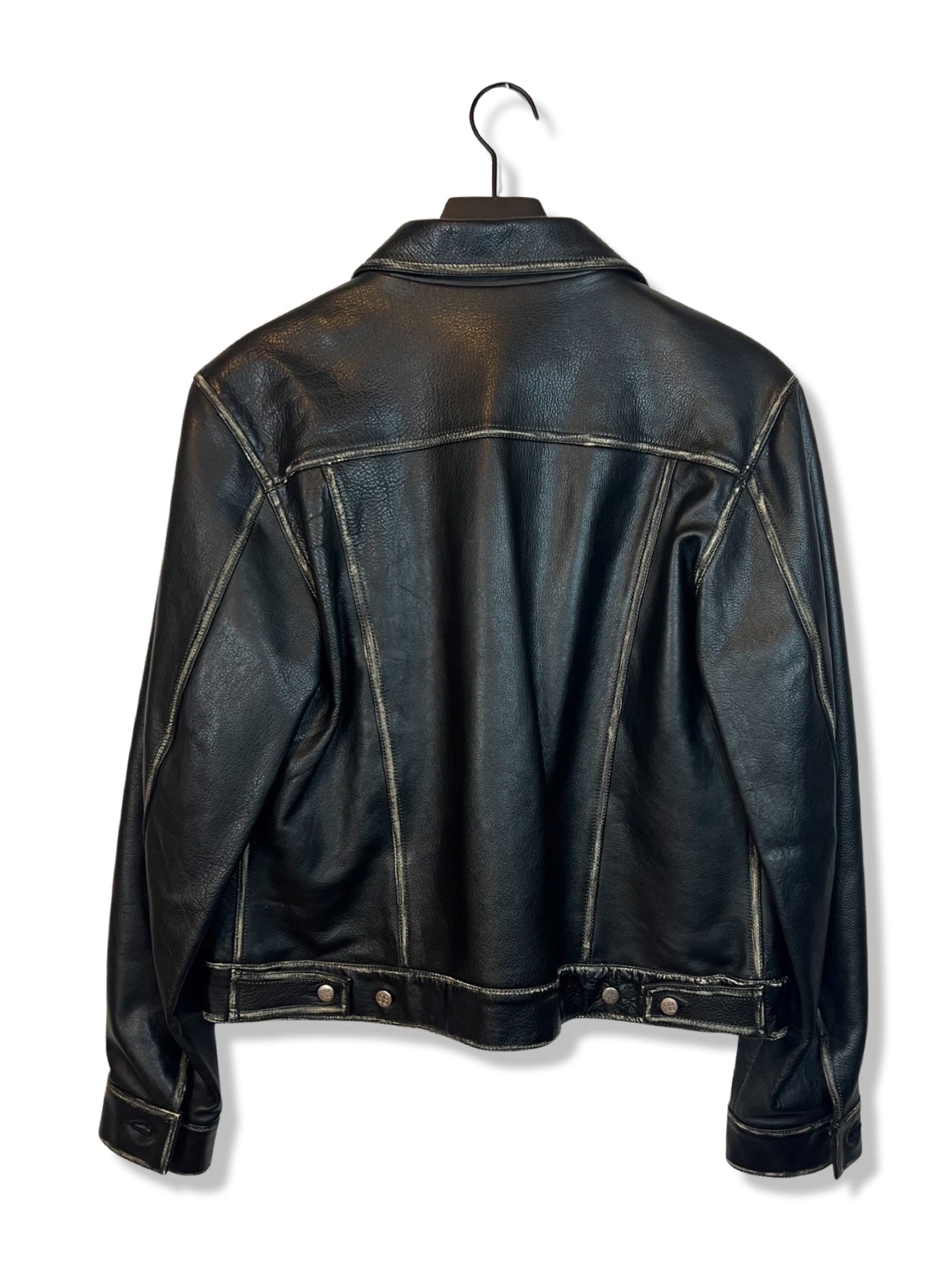 Givenchy Brown Leather Jacket, Size 42