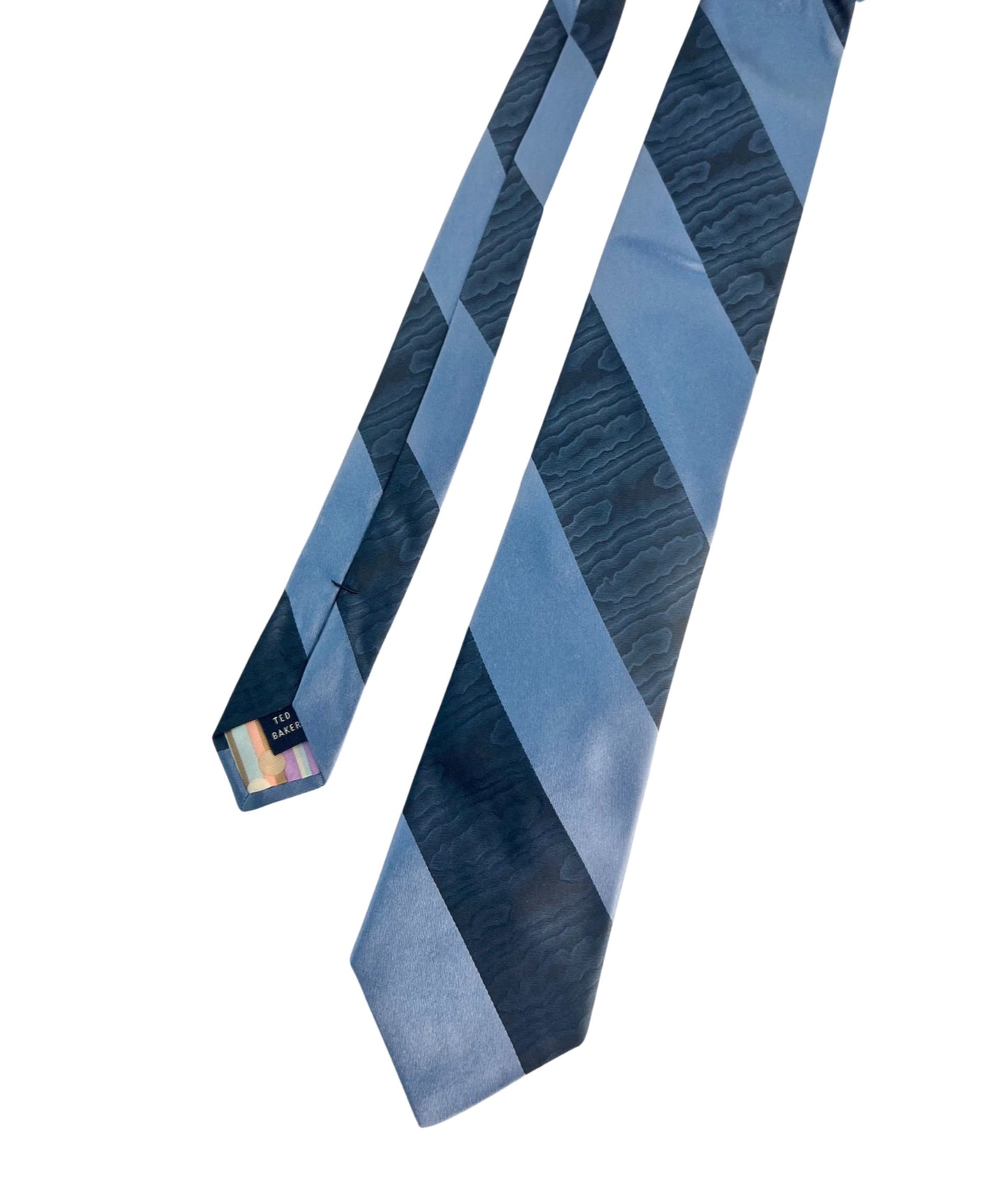 Ted Baker Blue Striped Silk Tie