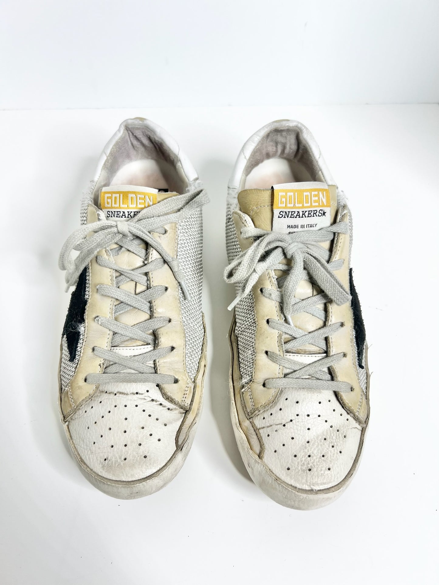 Golden Goose Superstar Sneakers, Size 39