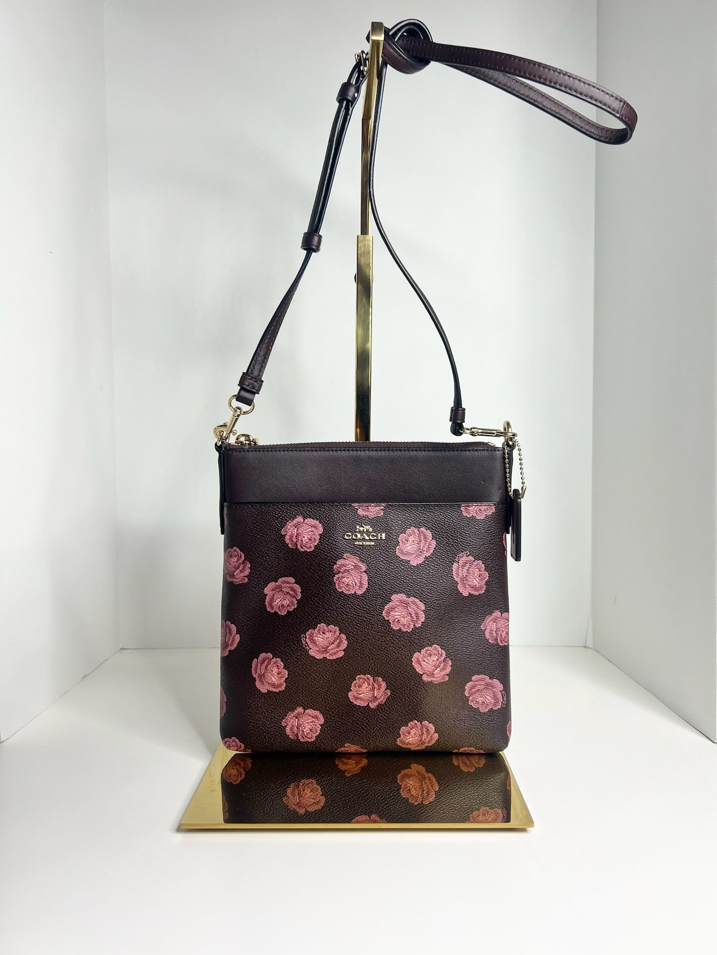 Coach Rose Print Crossbody