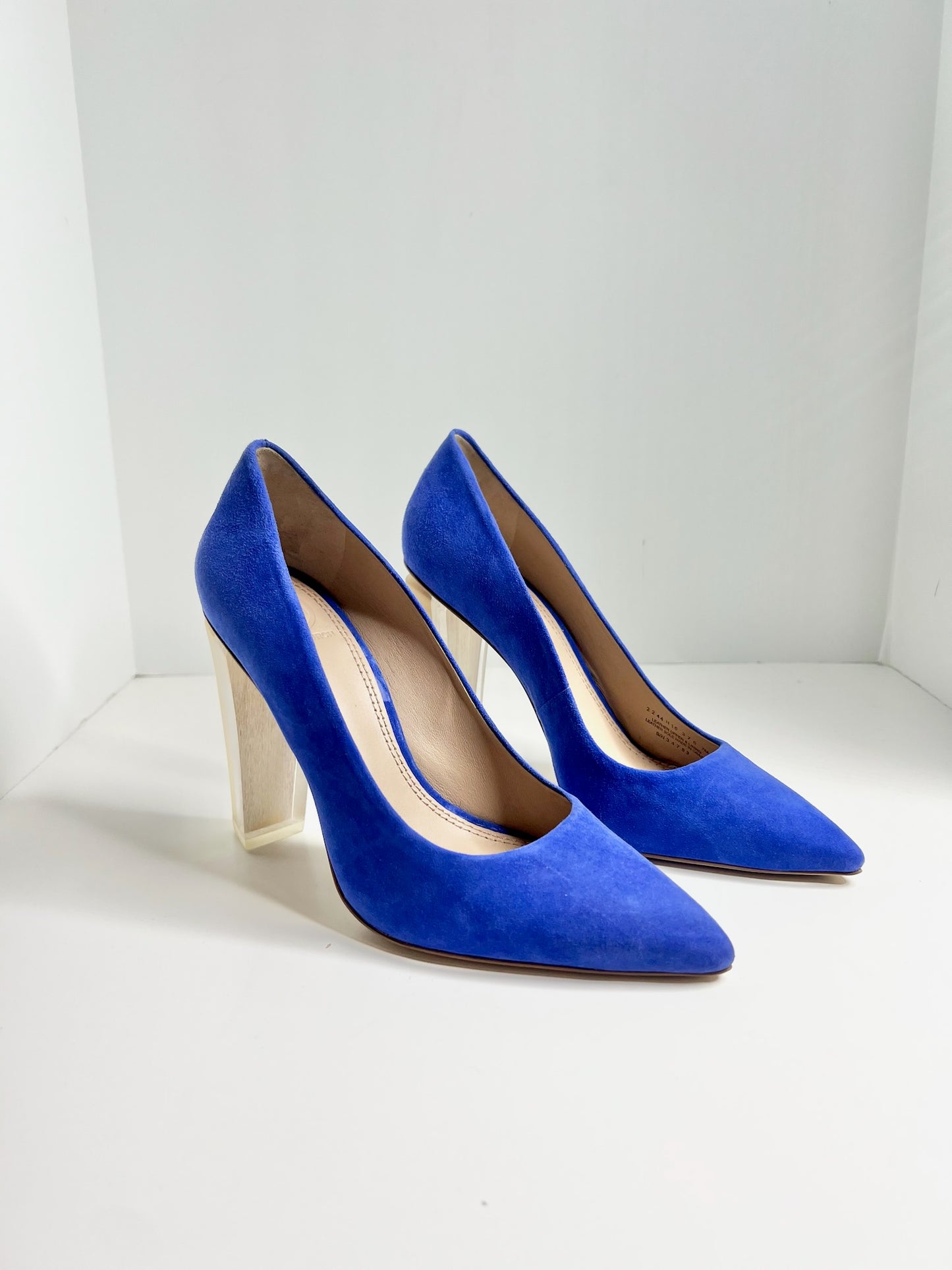 NWT! Tory Burch Silvana Suede Wood Heel Pumps, Size 7