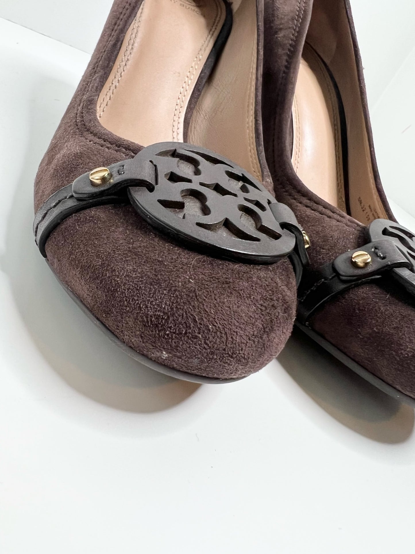 Tory Burch Brown Suede Miller Pumps, Size 9.5