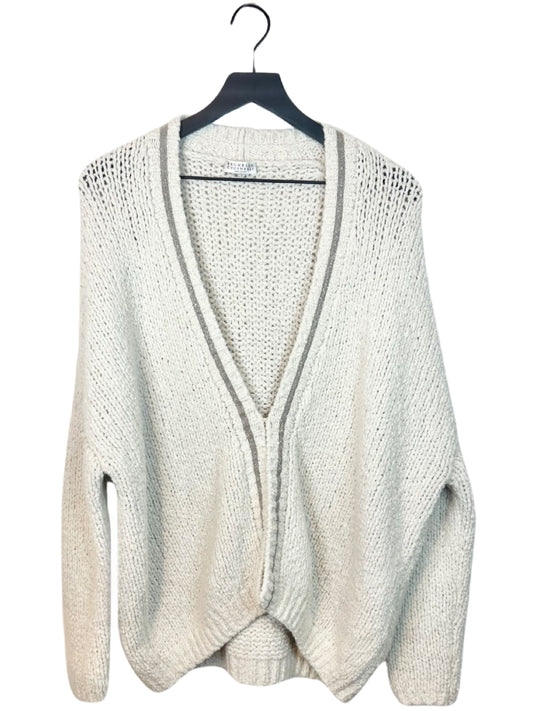 Brunello Cucinelli Wool Cardigan W/ Monili Chain, Medium