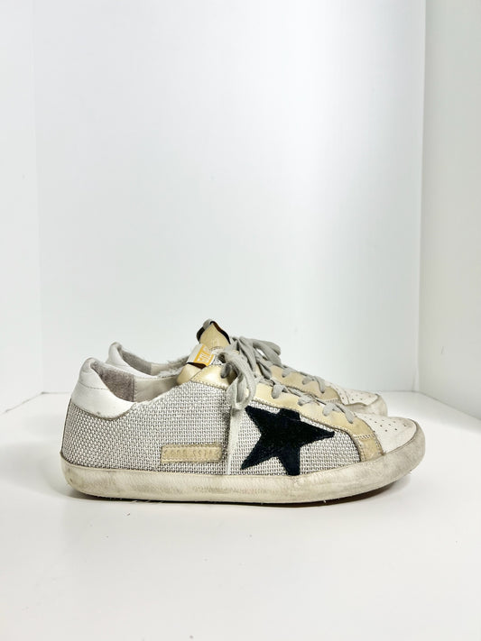 Golden Goose Superstar Sneakers, Size 39