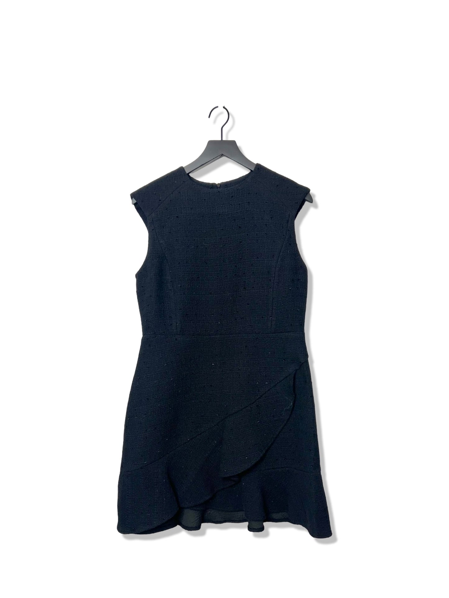 NWT! Mango Recycled Cotton Blend Black Dress, Size 8