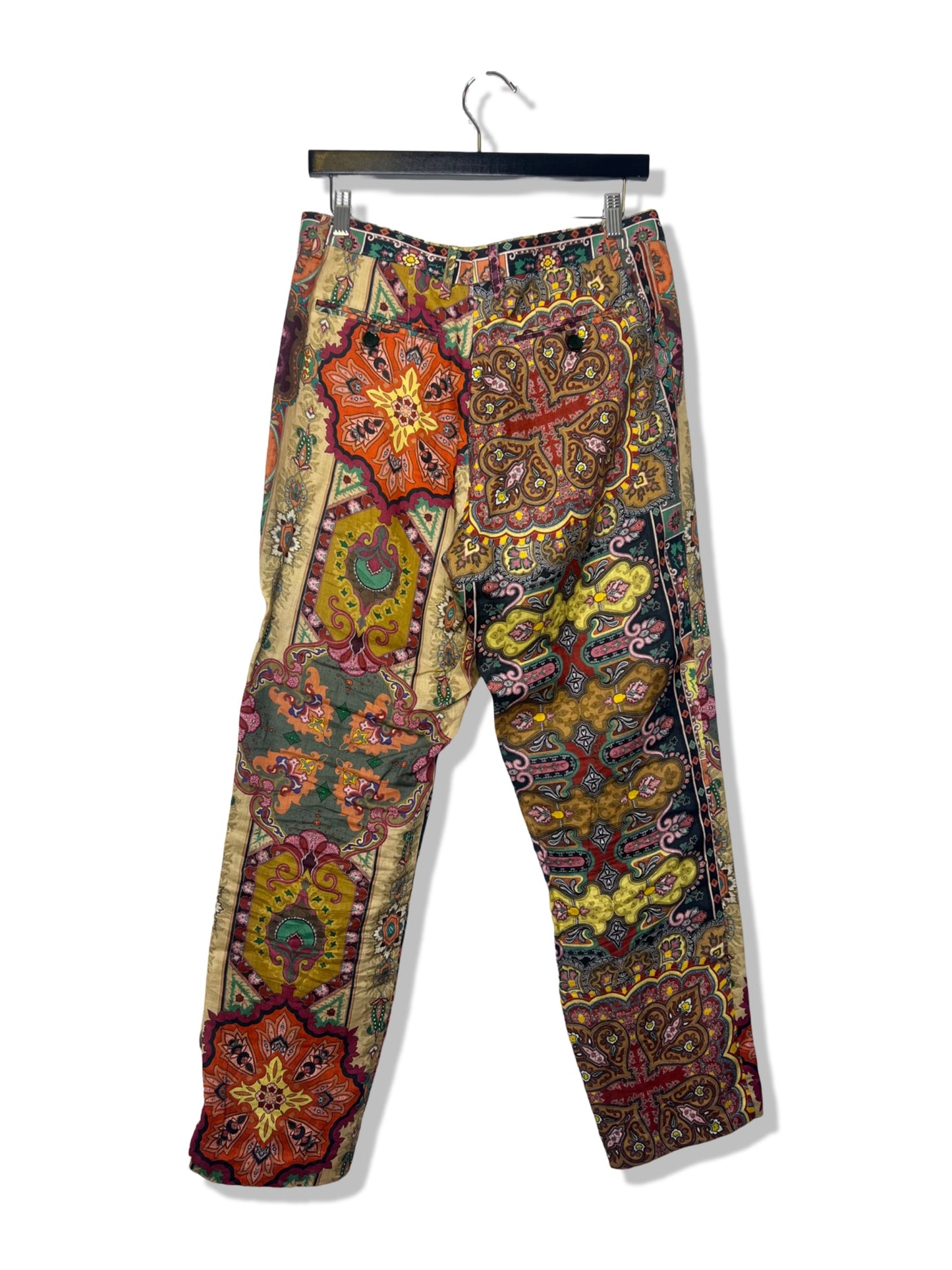 Etro Printed Straight Leg Pants, size 48