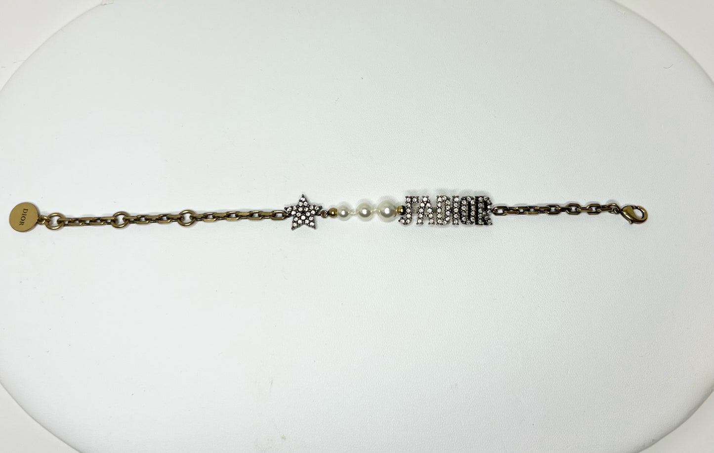 Christian Dior Faux Pearl & Crystal  J’adior Bracelet