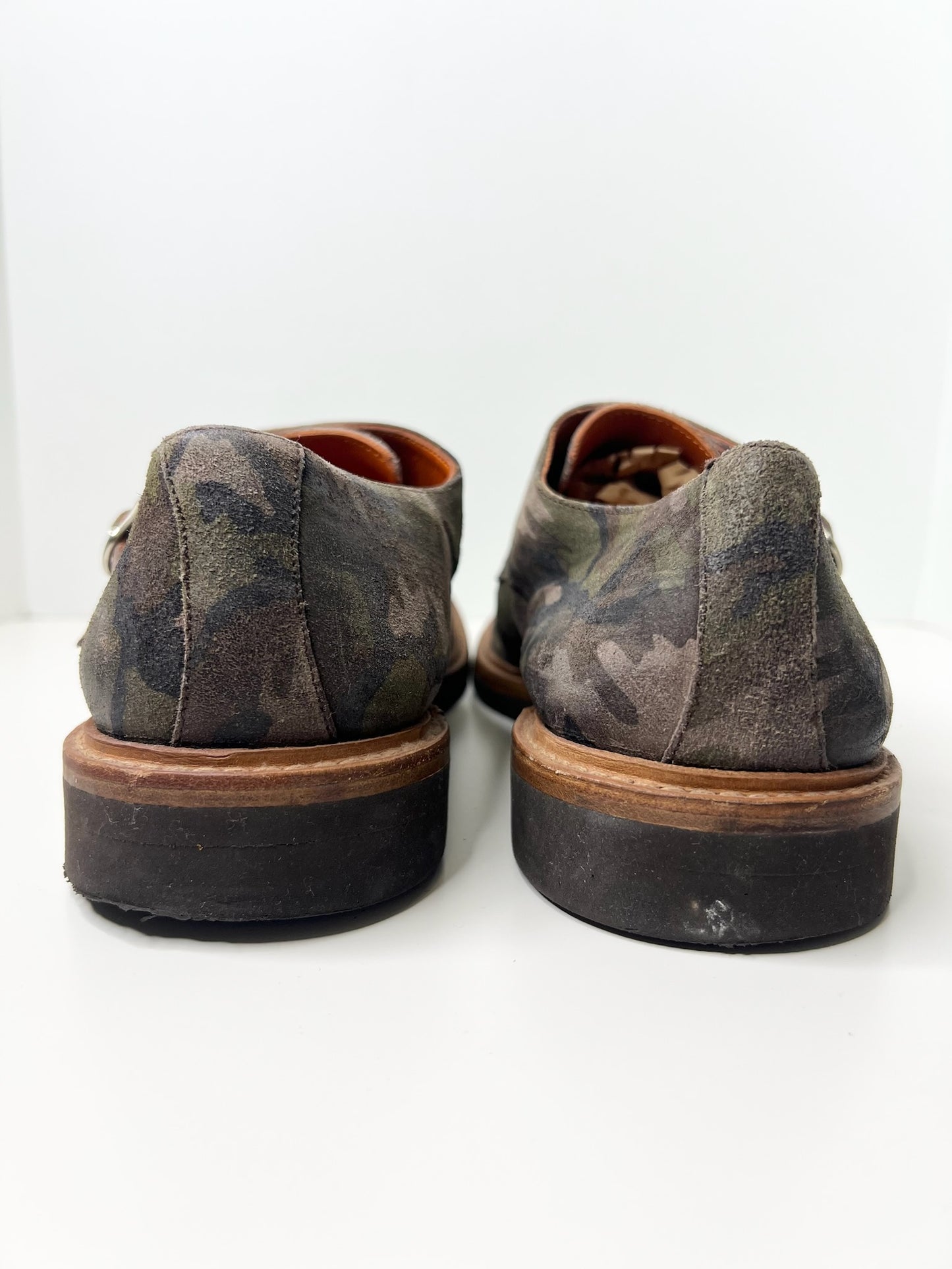 Suitsupply Double Monk Camouflage Shoes, Size 8