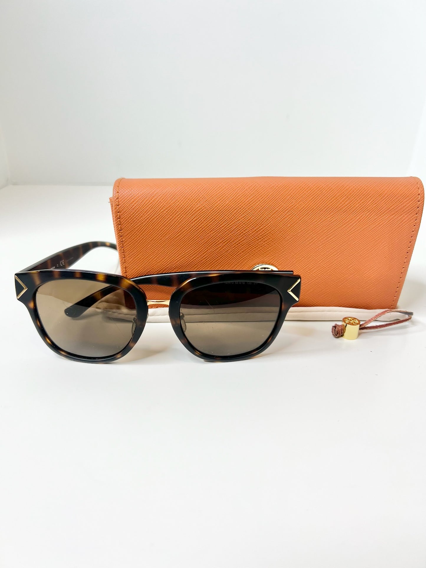 Tory Burch Square Tortoise Sunglasses