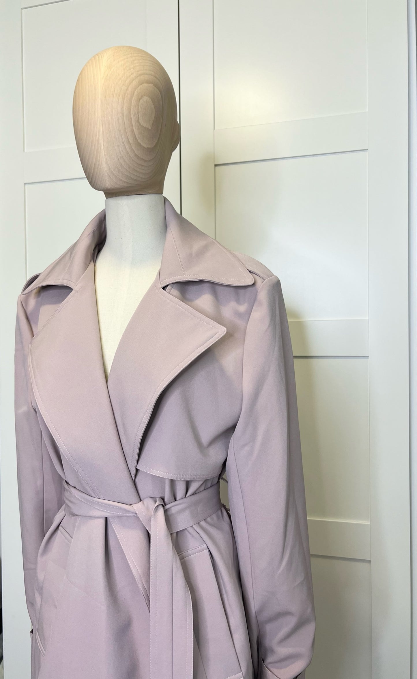 Prima Lightweight Trench Coat, Size Medium