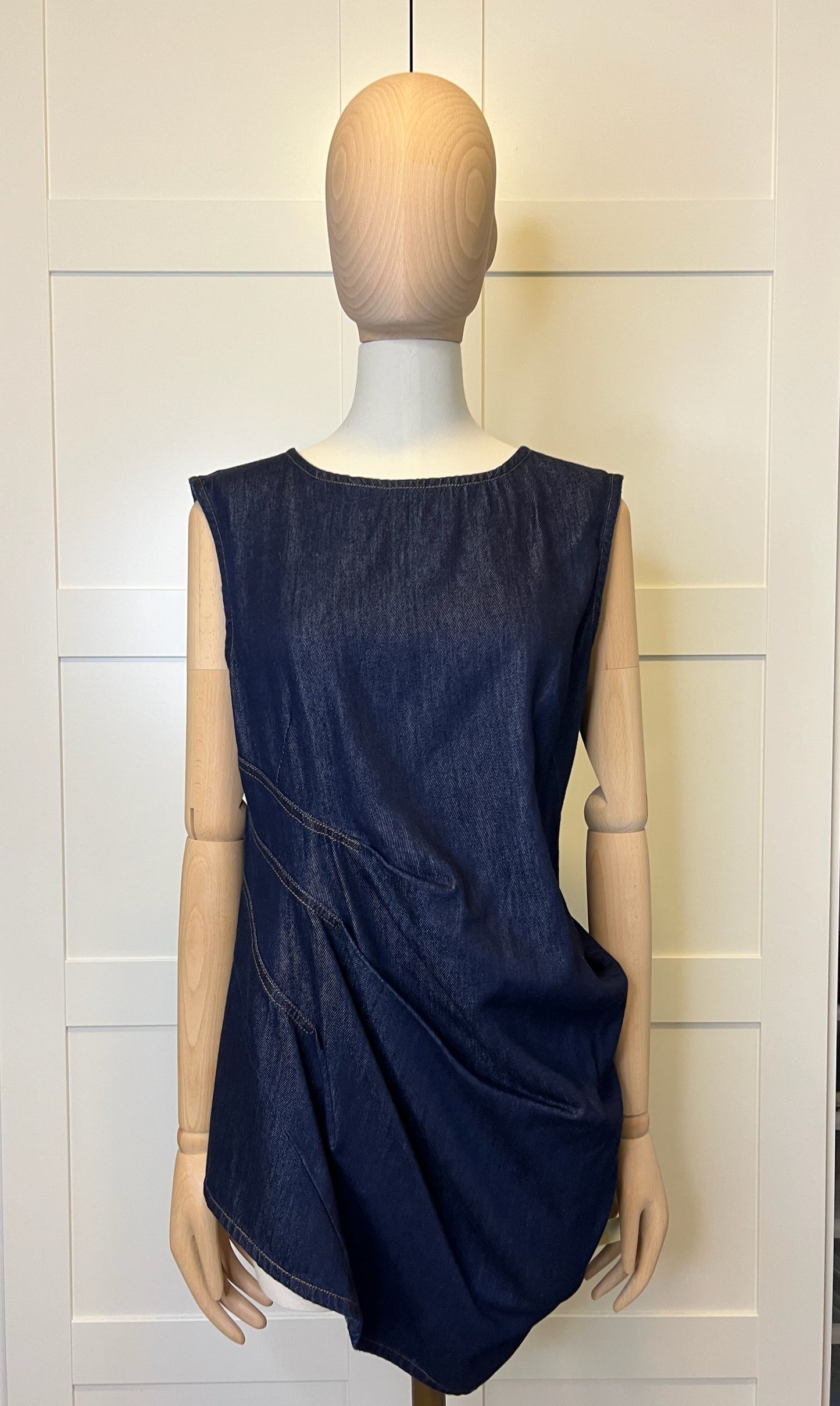 Dries Van Noten Sleeveless Denim Top, Size 40