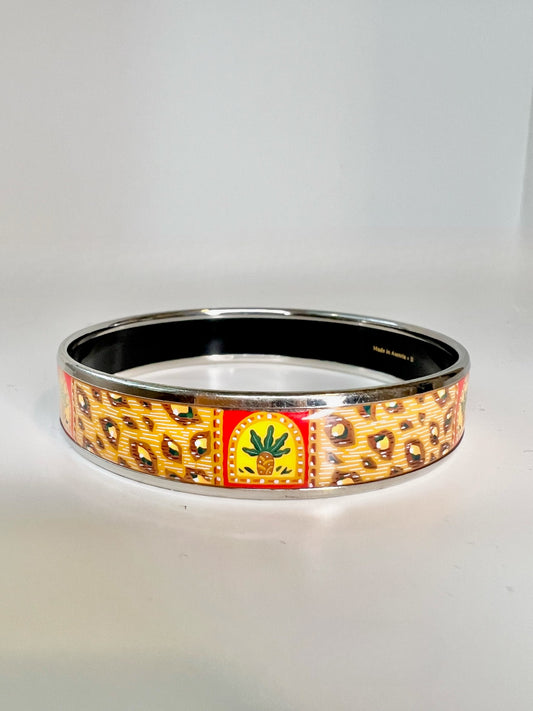 Hermes Enamel Printed Bangle