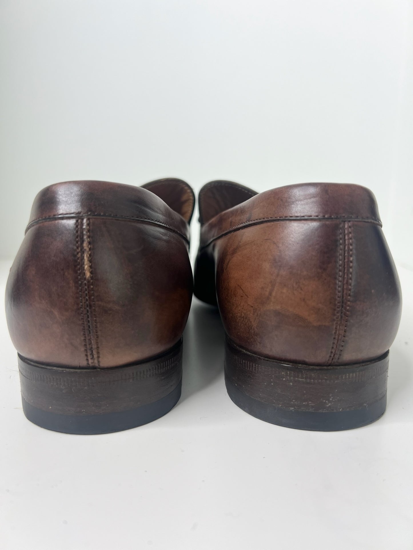 Gucci Horsebit Brown Leather Loafers, Size 6.5