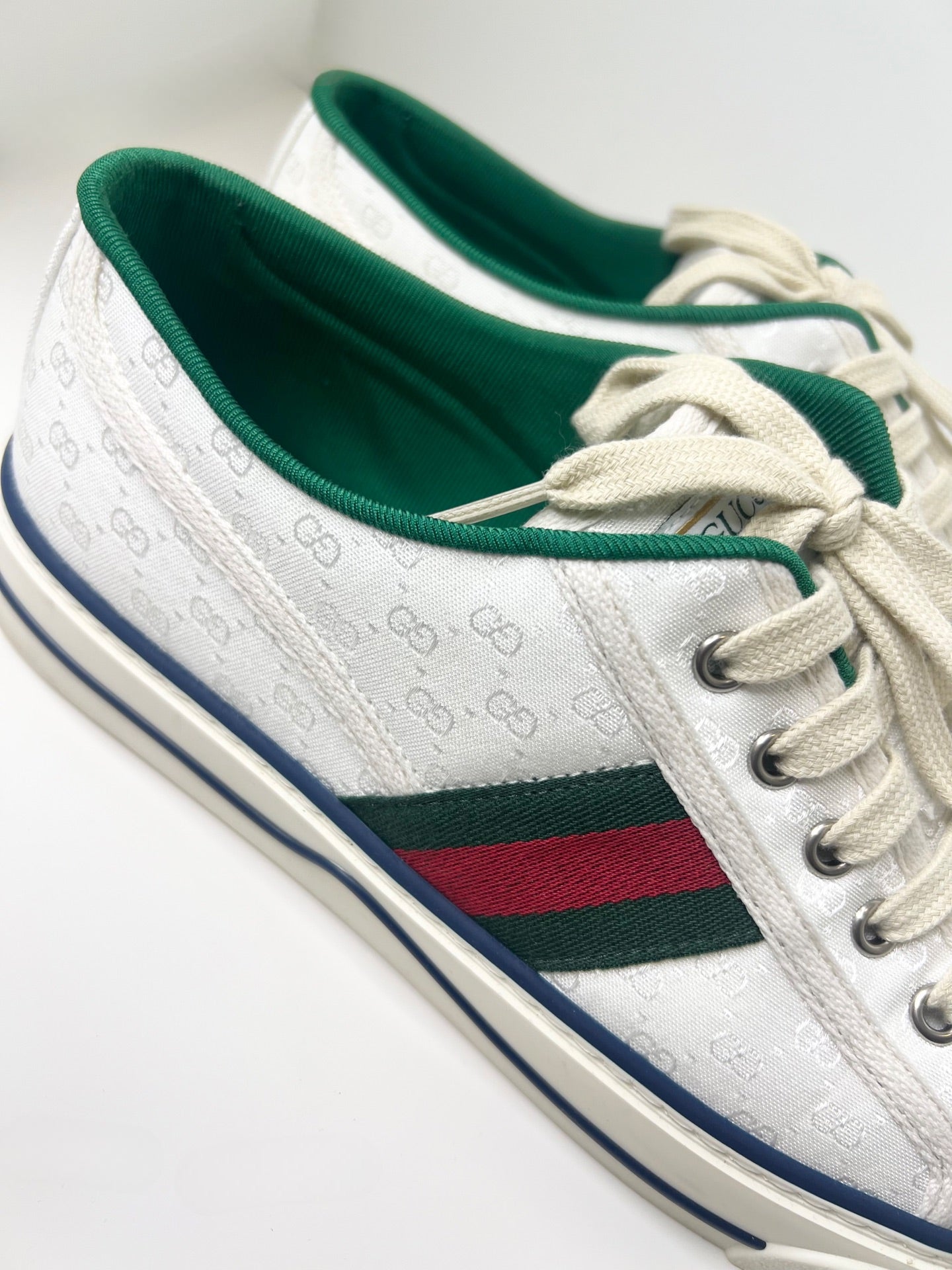 Gucci Tennis 1977 Series White Men Sneakers, Size 7.5