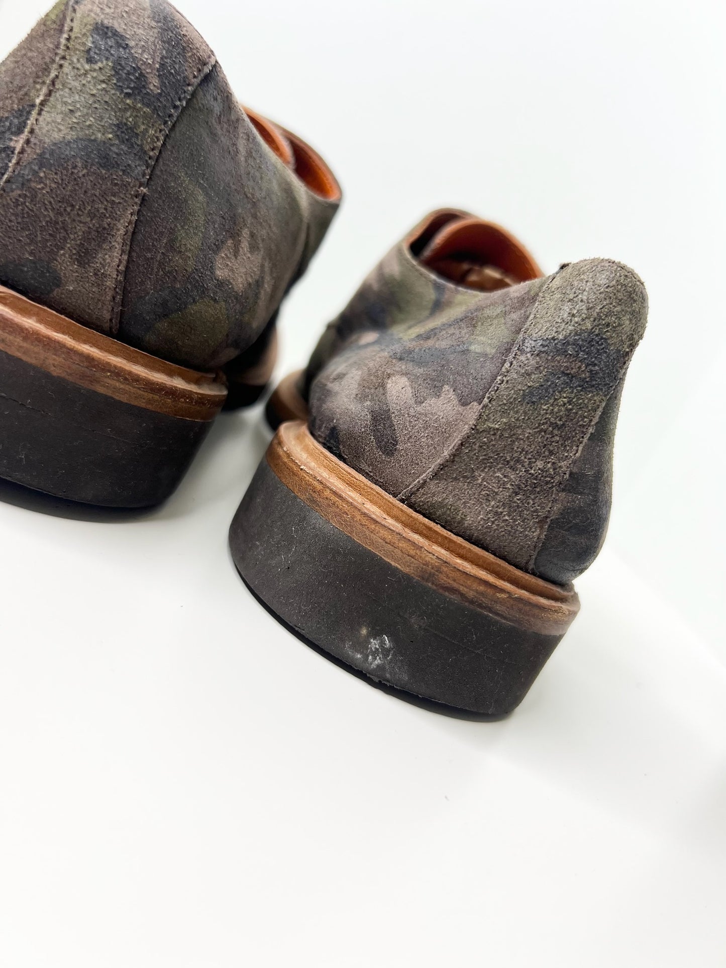 Suitsupply Double Monk Camouflage Shoes, Size 8