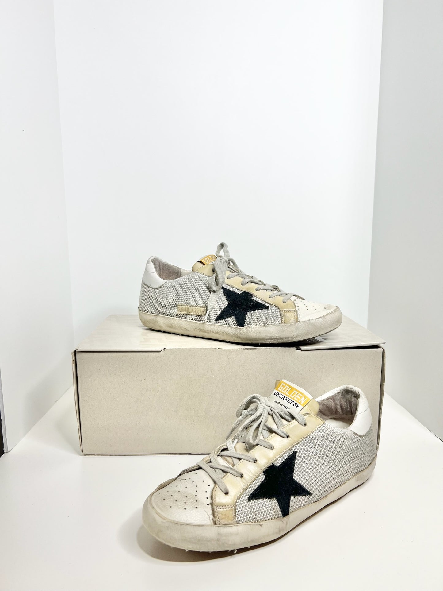 Golden Goose Superstar Sneakers, Size 39