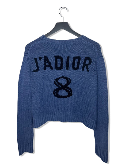 Dior J’adior 8 Cropped Sweater, Blue size 40