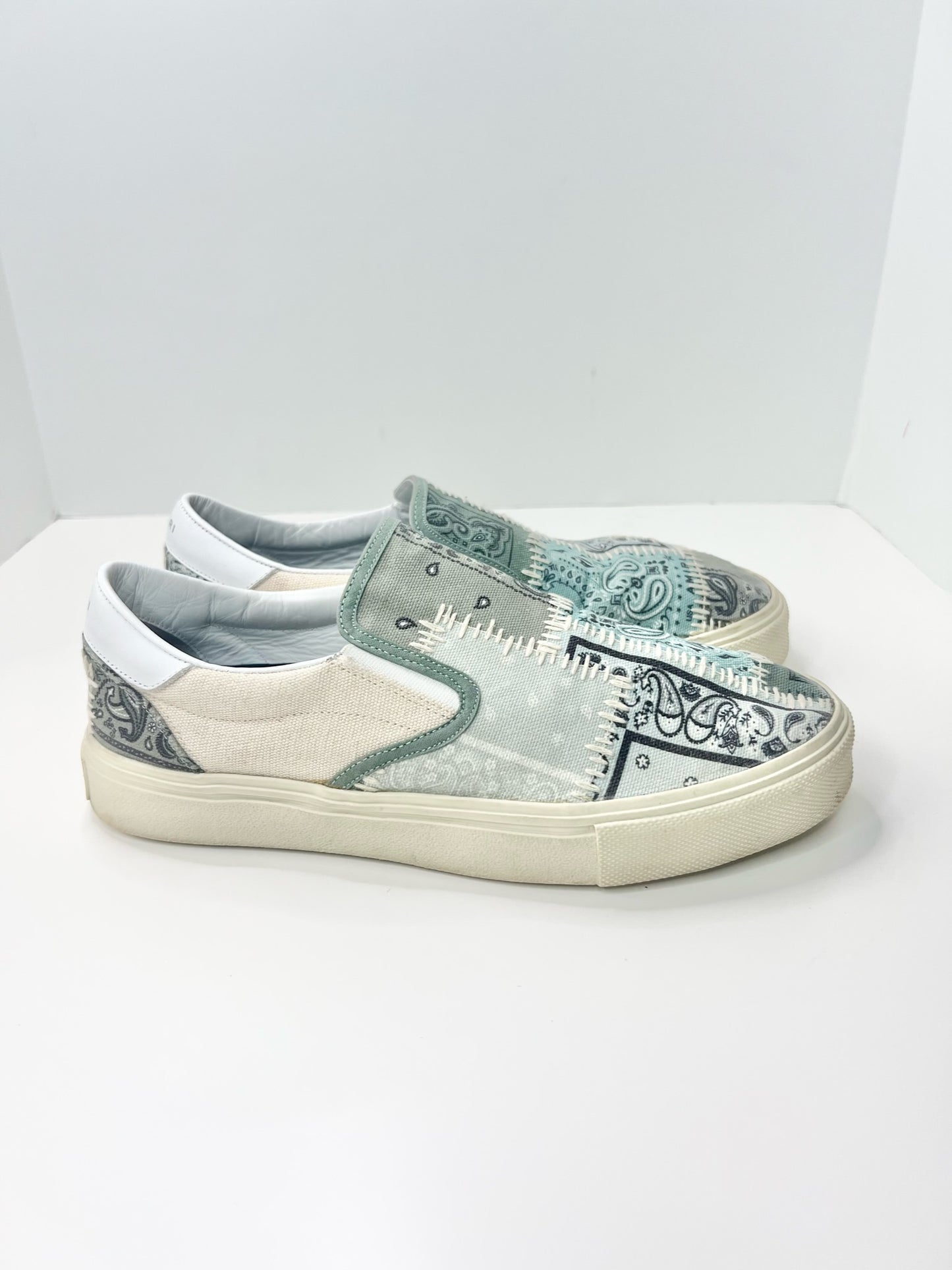 Amiri Bandana Reconstructed Slip-On Sneaker, Size 38