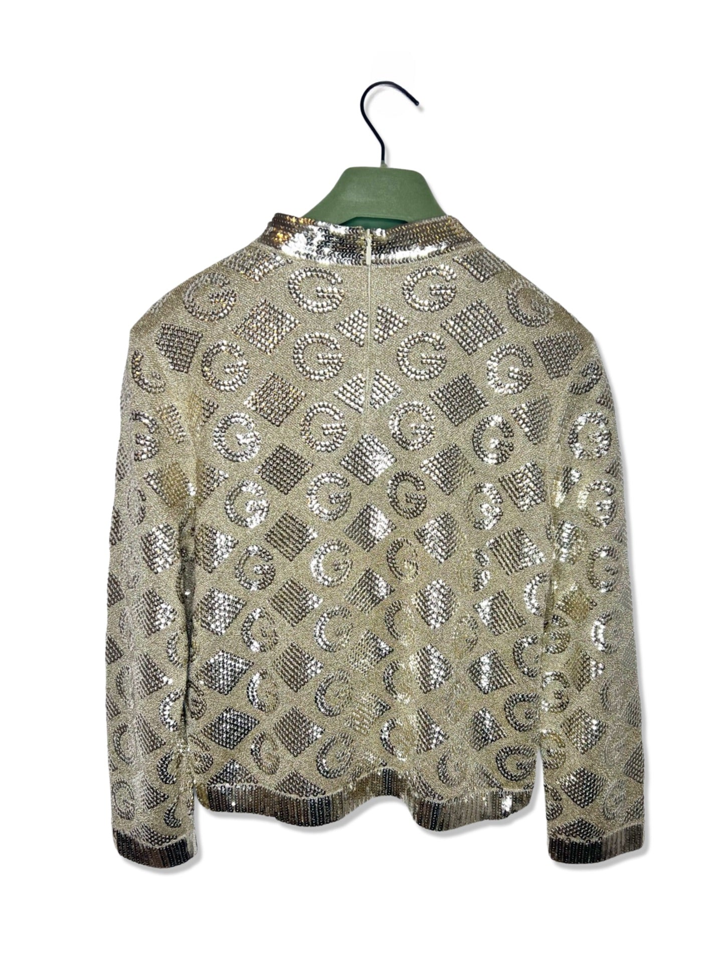 Gucci Lame´ Jacquard Sweater - Gold Size L