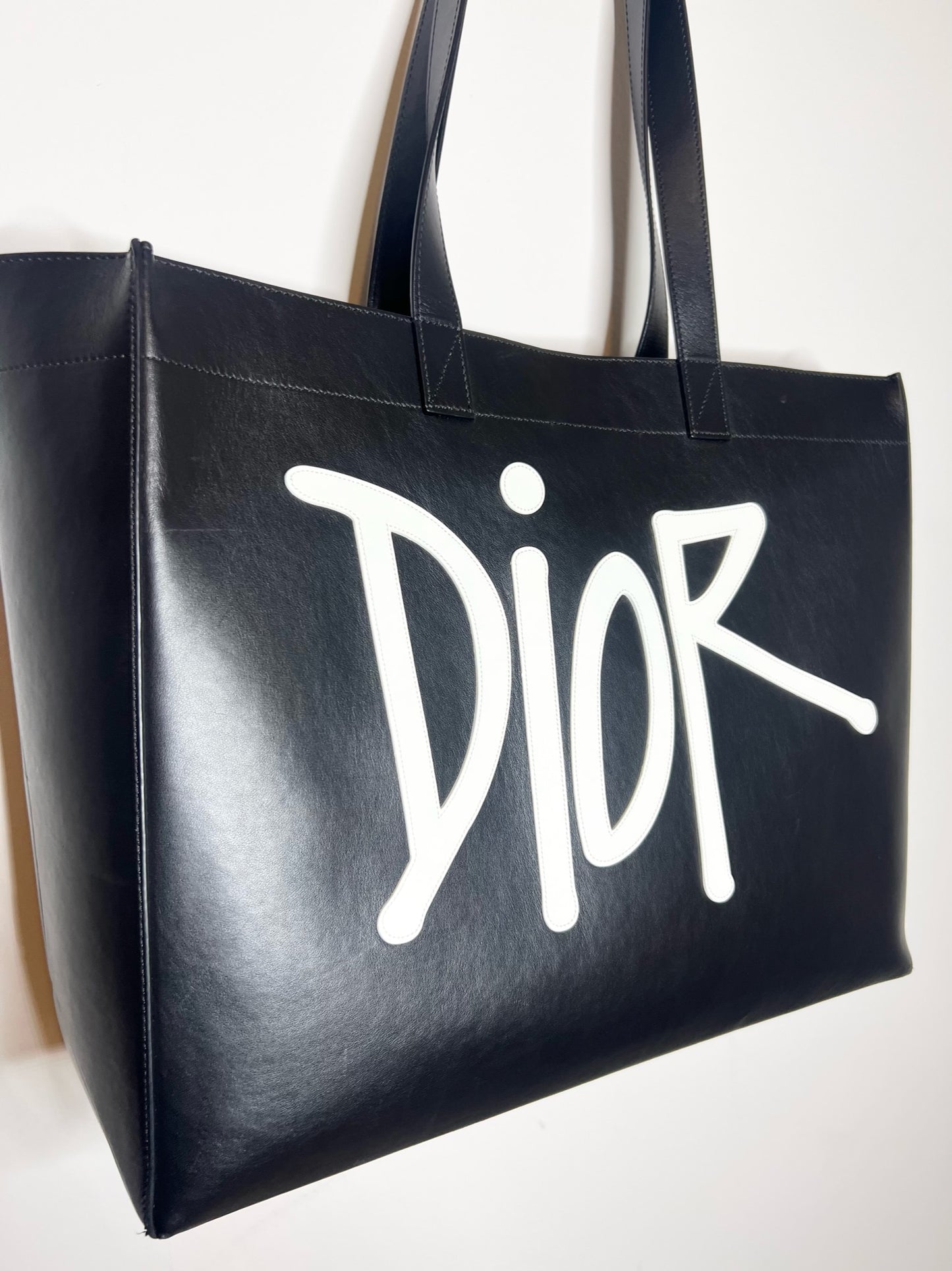 Christian Dior x Stüssy Large Logo-Appliqué Tote Bag