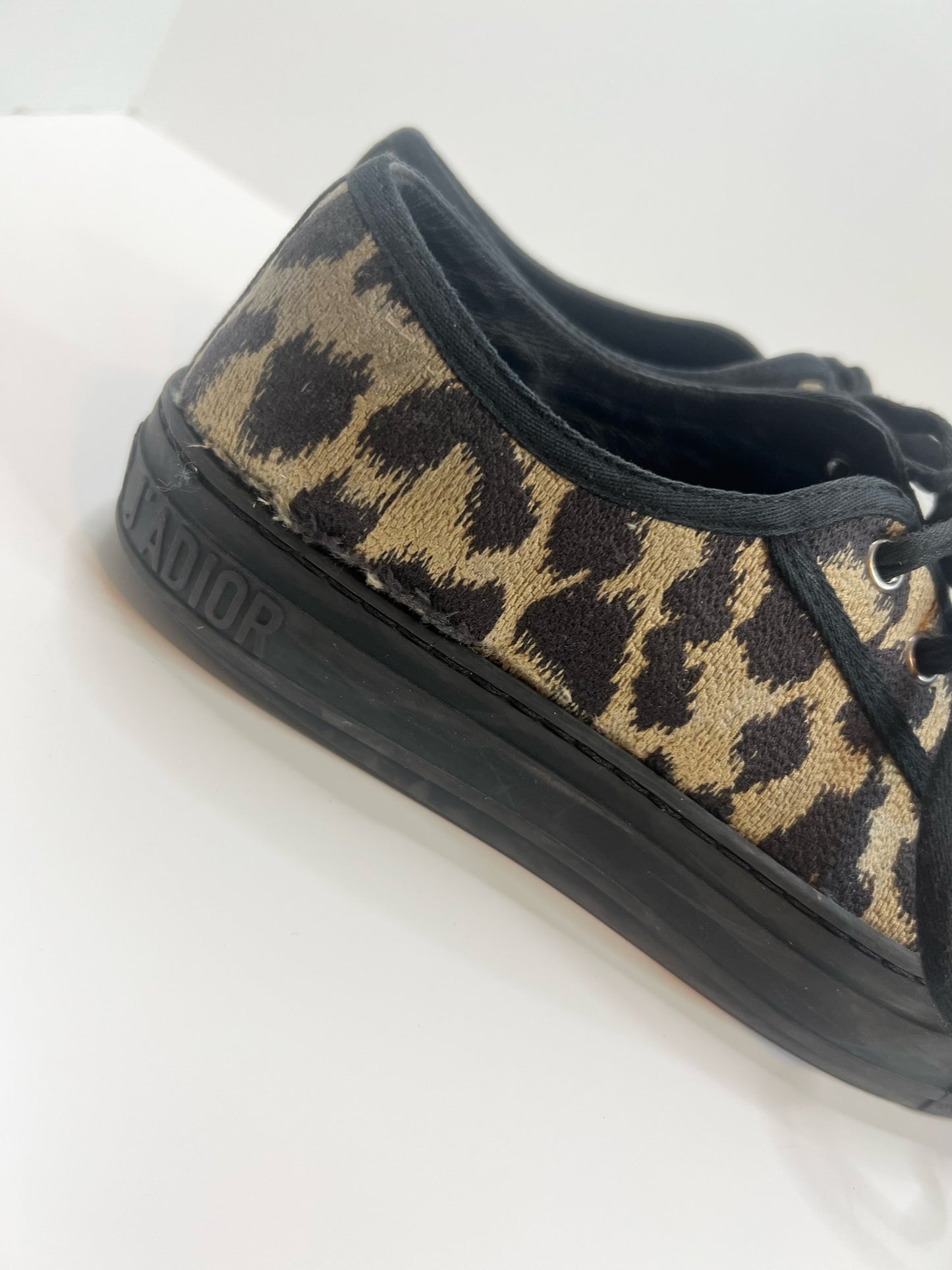 Christian Dior Walk’N'Dior Leopard Sneaker, Size 37