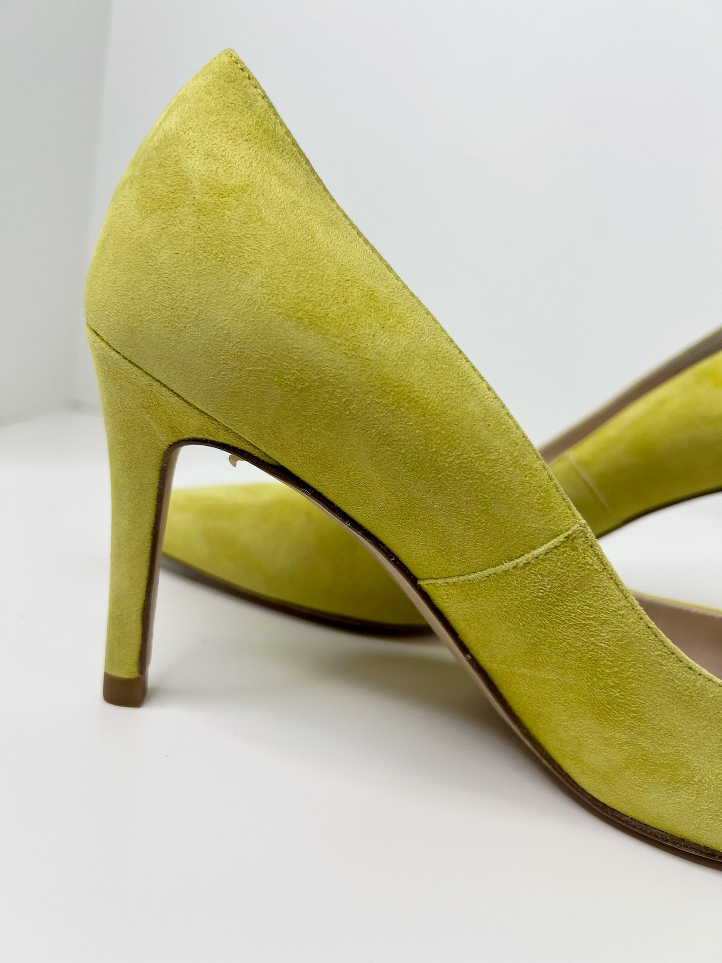 L.K. Bennett Yellow Suede Pumps, Size 39