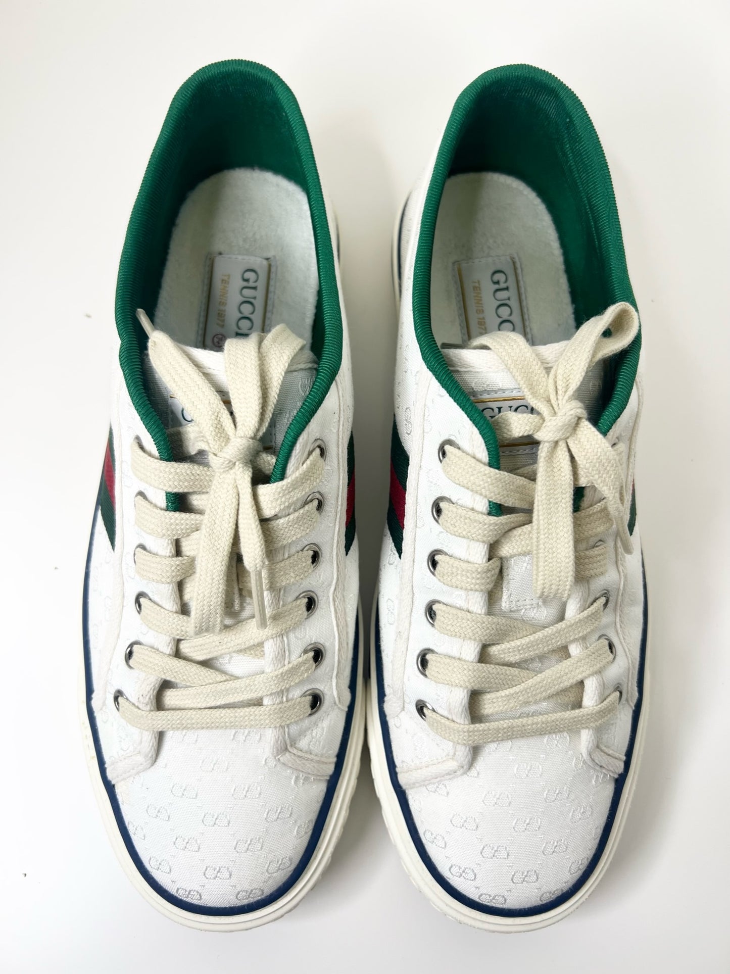 Gucci Tennis 1977 Series White Men Sneakers, Size 7.5