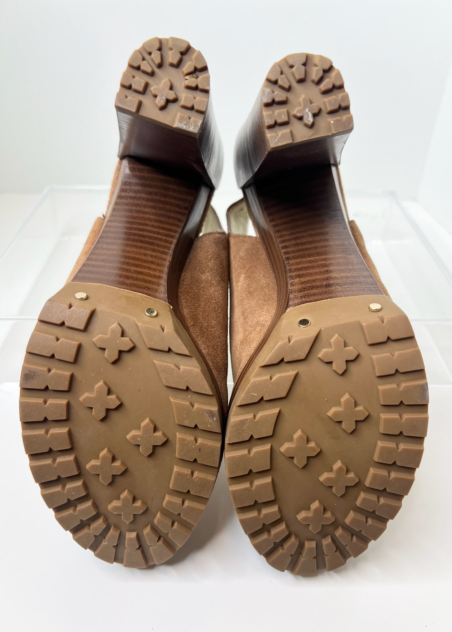 Michael Kors Flynn Brown Suede Slingbacks, Size 8.5