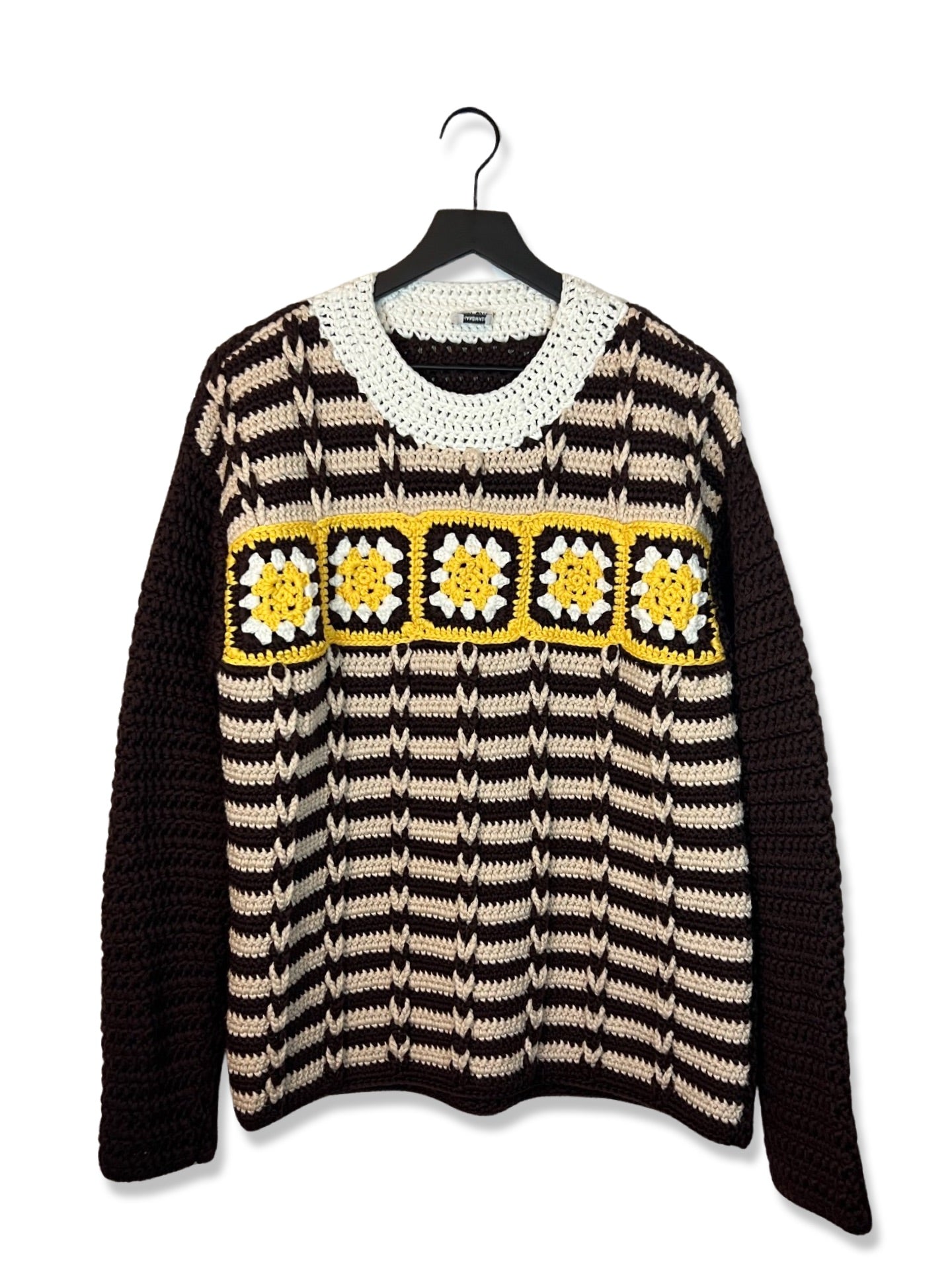 Miu Miu Crochet Knit Sweater, Size 40