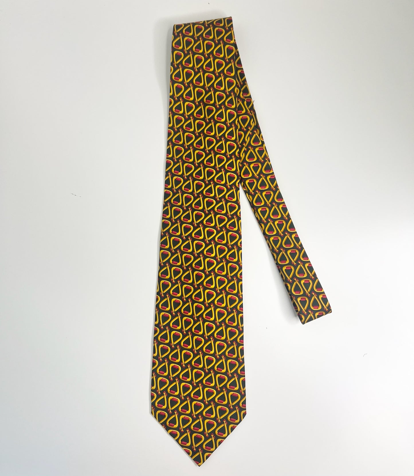 Gucci Vintage Patterned Silk Tie